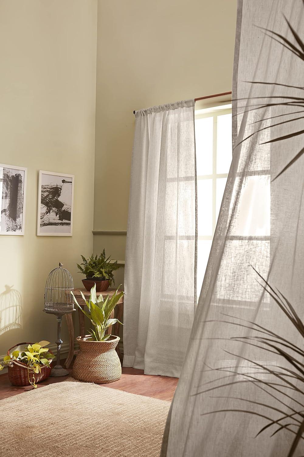 Sheer Curtain with Rod Pocket