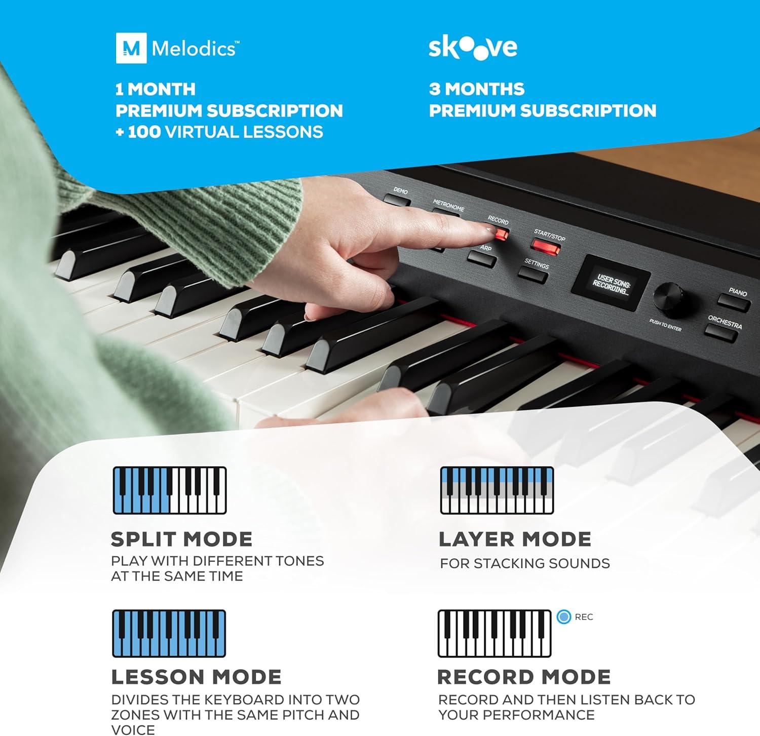 Alesis Prestige Artist 88-Key Digital Piano With Graded Hammer-Action Keys