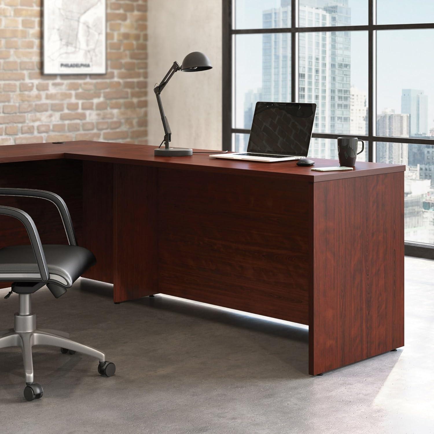 Sauder Affirm Engineered Wood 60" x 24" Computer Desk in Classic Cherry