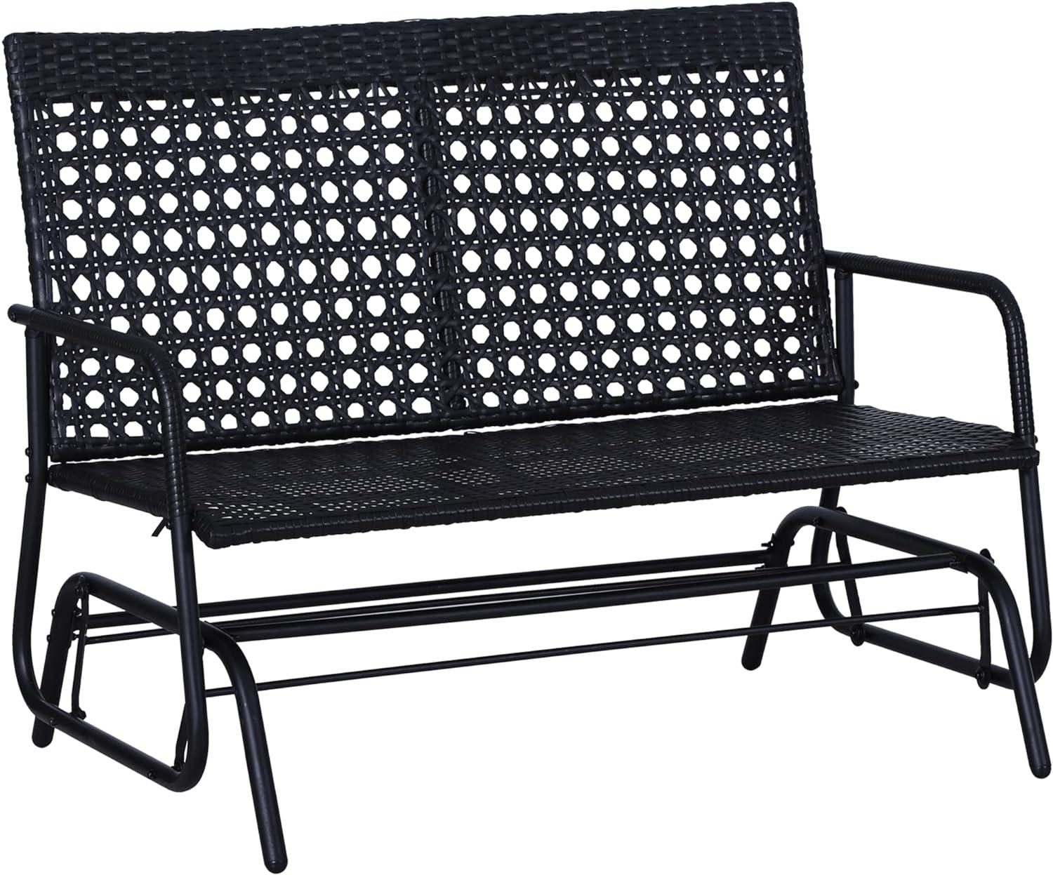 Lark Manor™ Patio 2-Person Wicker Glider Bench Rocking Chair