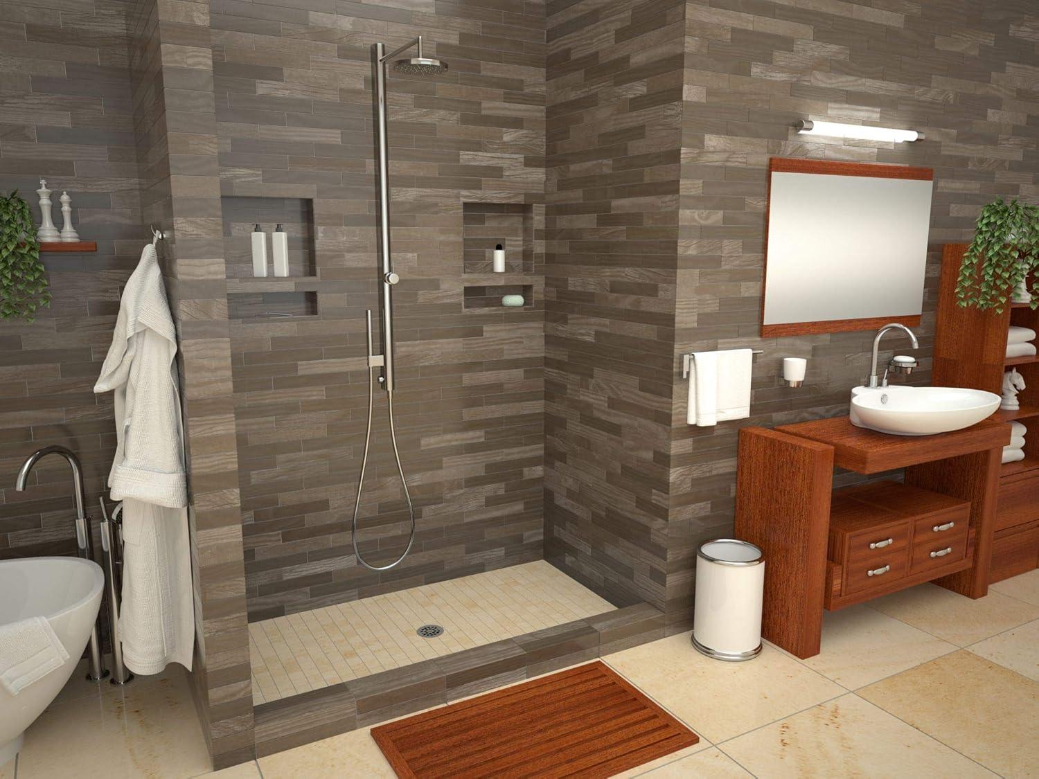 Tile Redi 3060Rspvc Redi Base 30" X 60" Rectangular Shower Base - Chrome