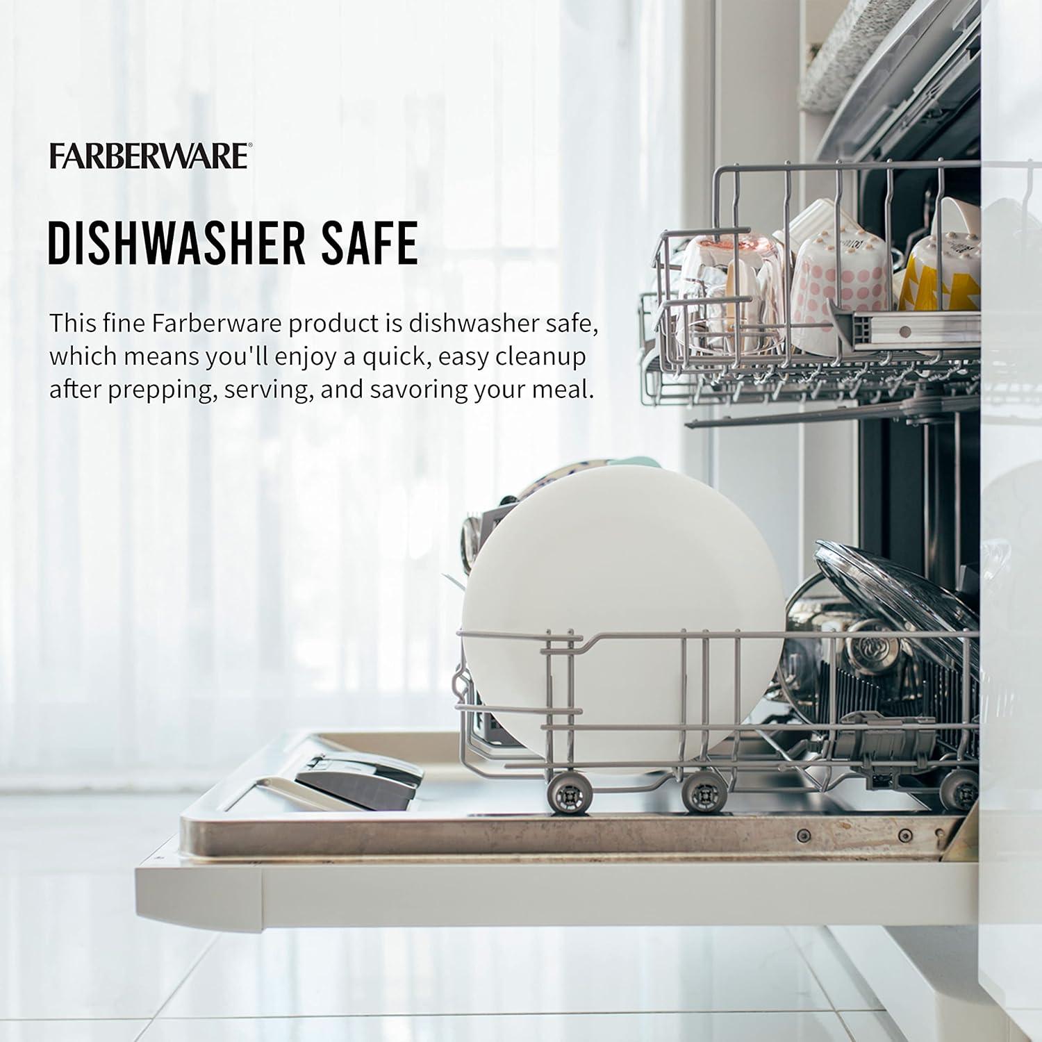 Farberware 11-inch x 14-inch Poly Kitchen Cutting Board White