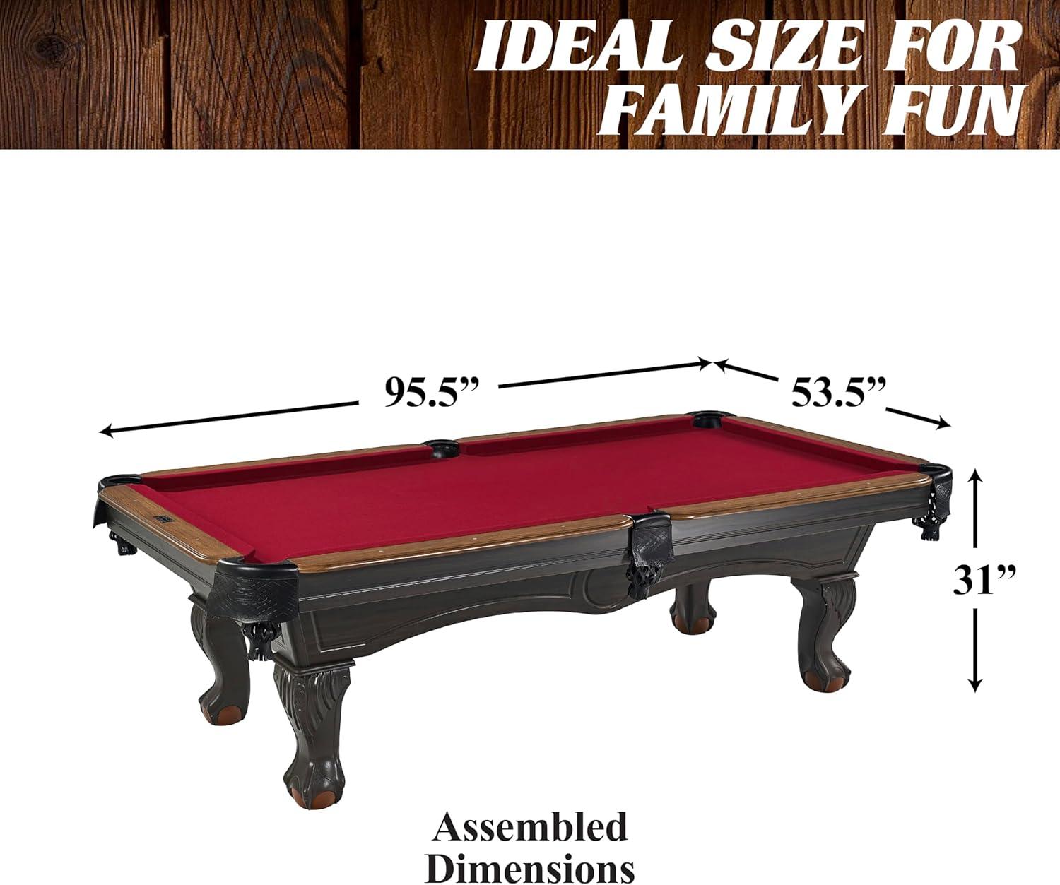 Barrington Billiards Company Barrington Arlington 8 ft Pool Table with Playing Accessories