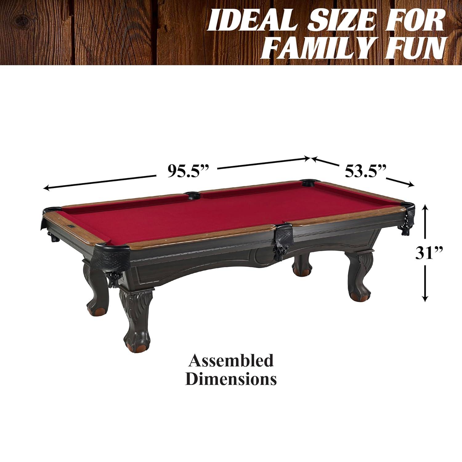 Barrington Billiards Company Barrington Arlington 8 ft Pool Table with Playing Accessories
