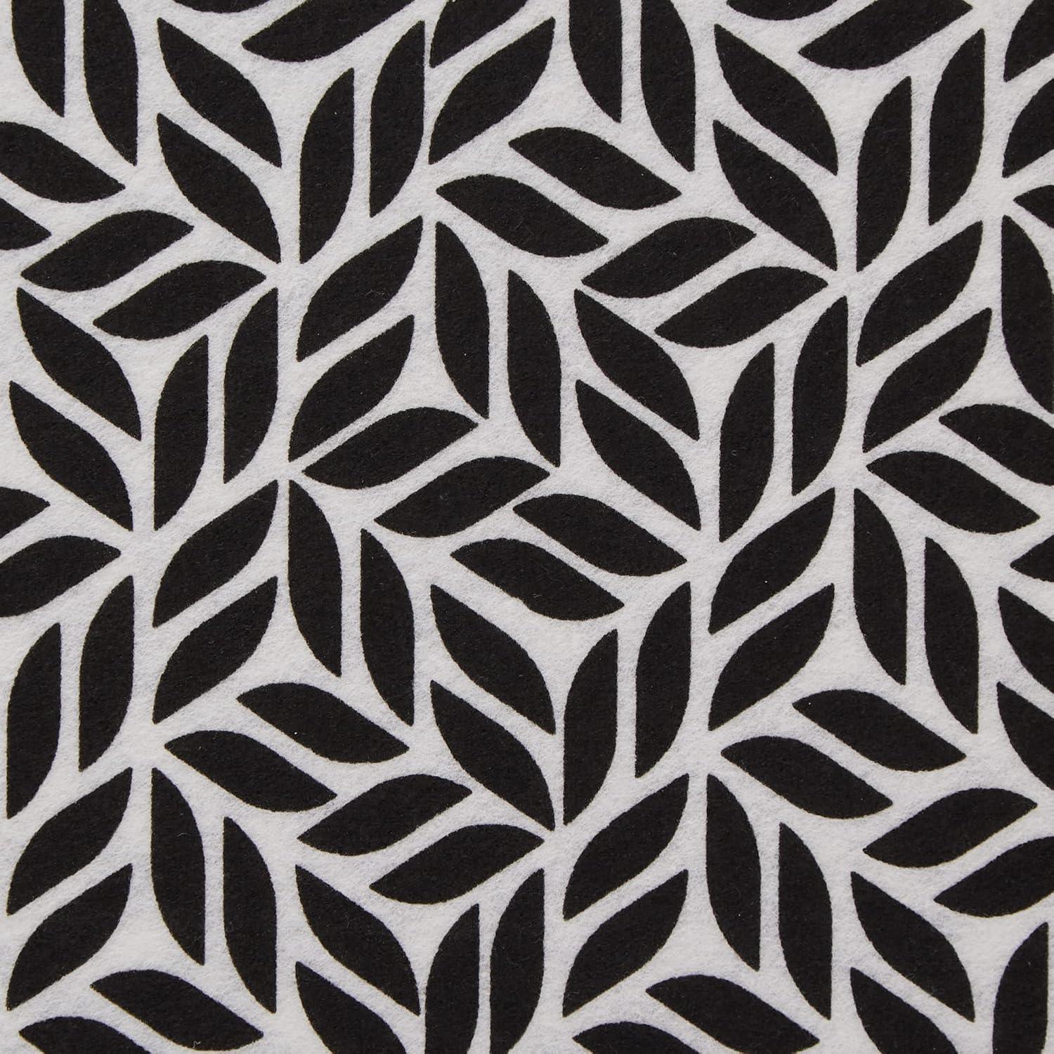 Design Imports Abstract Leaf Print Liner (Set of 6)