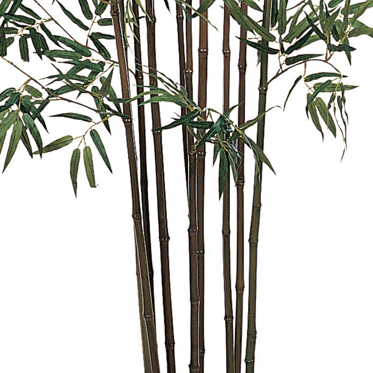 Nearly Natural 6' Mini Bamboo Silk Tree: Indoor Decorative Faux 6ft Greenery with Pot