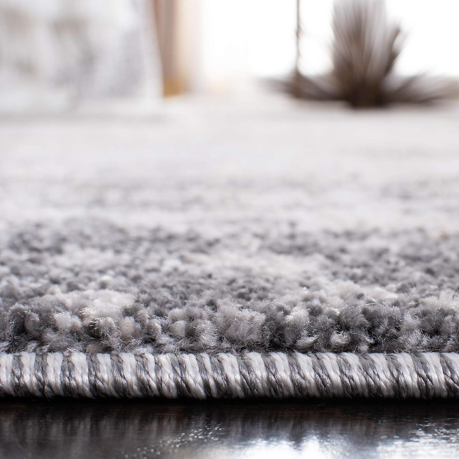 Aston ASN705 Power Loomed Indoor Area Rug - Grey/Ivory - 9'x12' - Safavieh