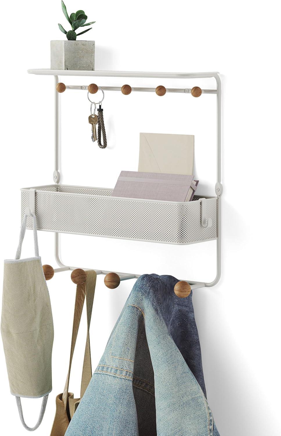 Estique Multi-Hook Wall Shelf