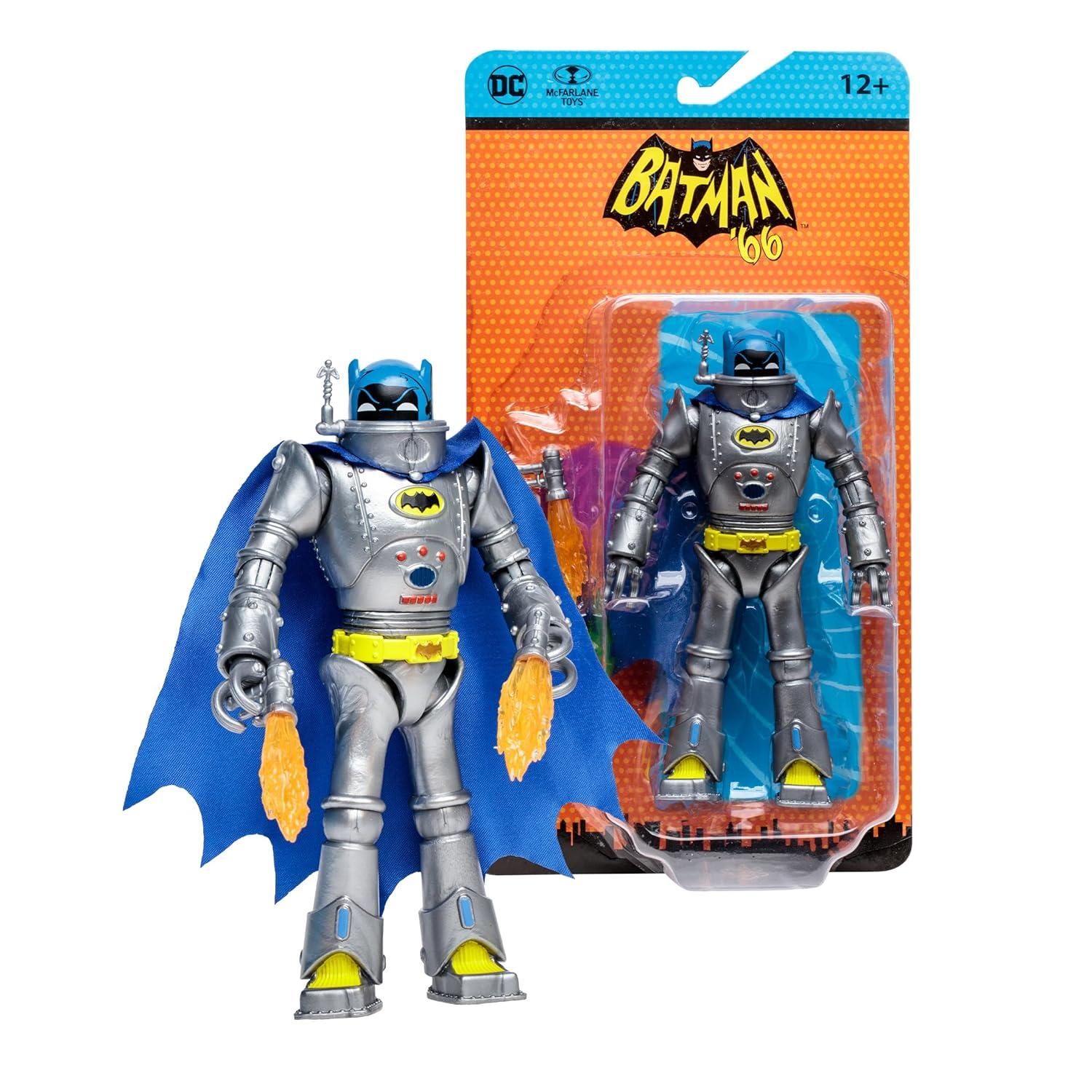McFarlane DC Retro Robot Batman Action Figure, Collectible, Multicolor, 14+ Years, 0.65 lb
