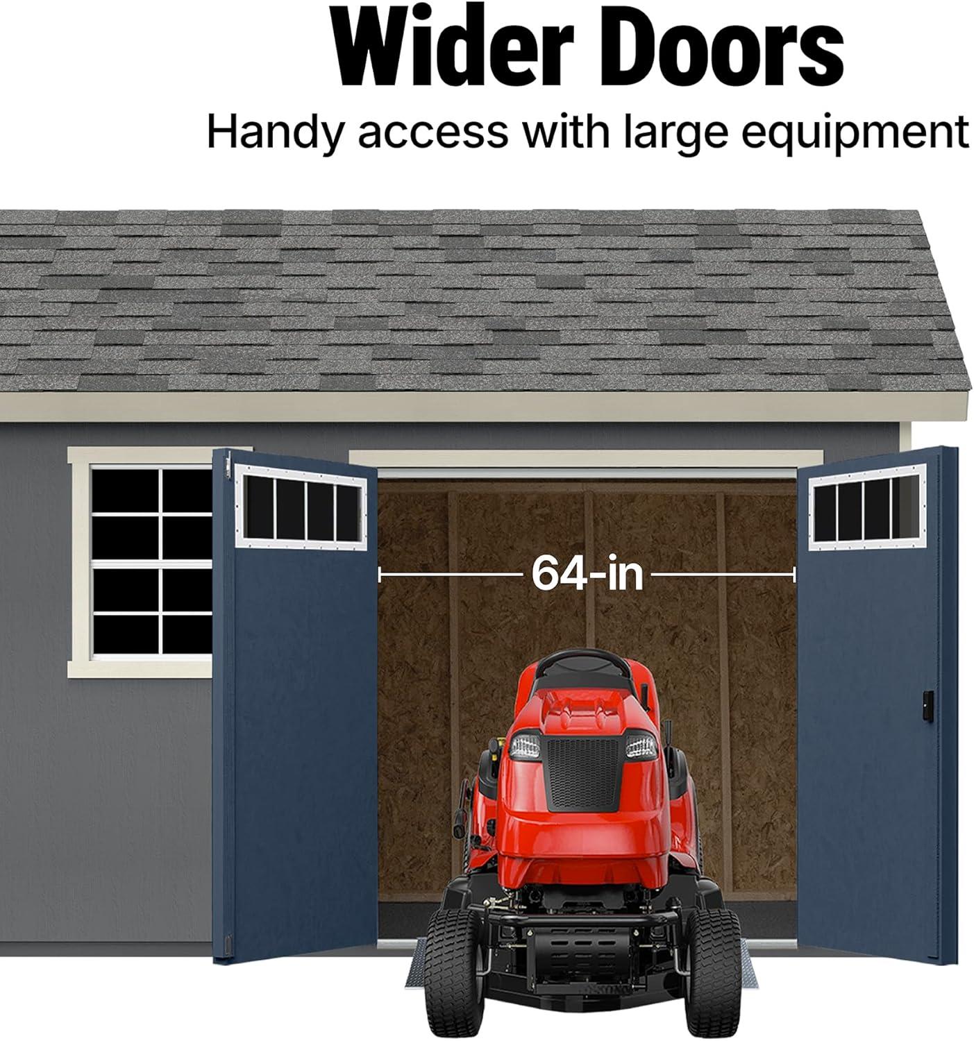 Handy Home Products Beachwood 8 ft. x 12 ft. Wood Storage Shed