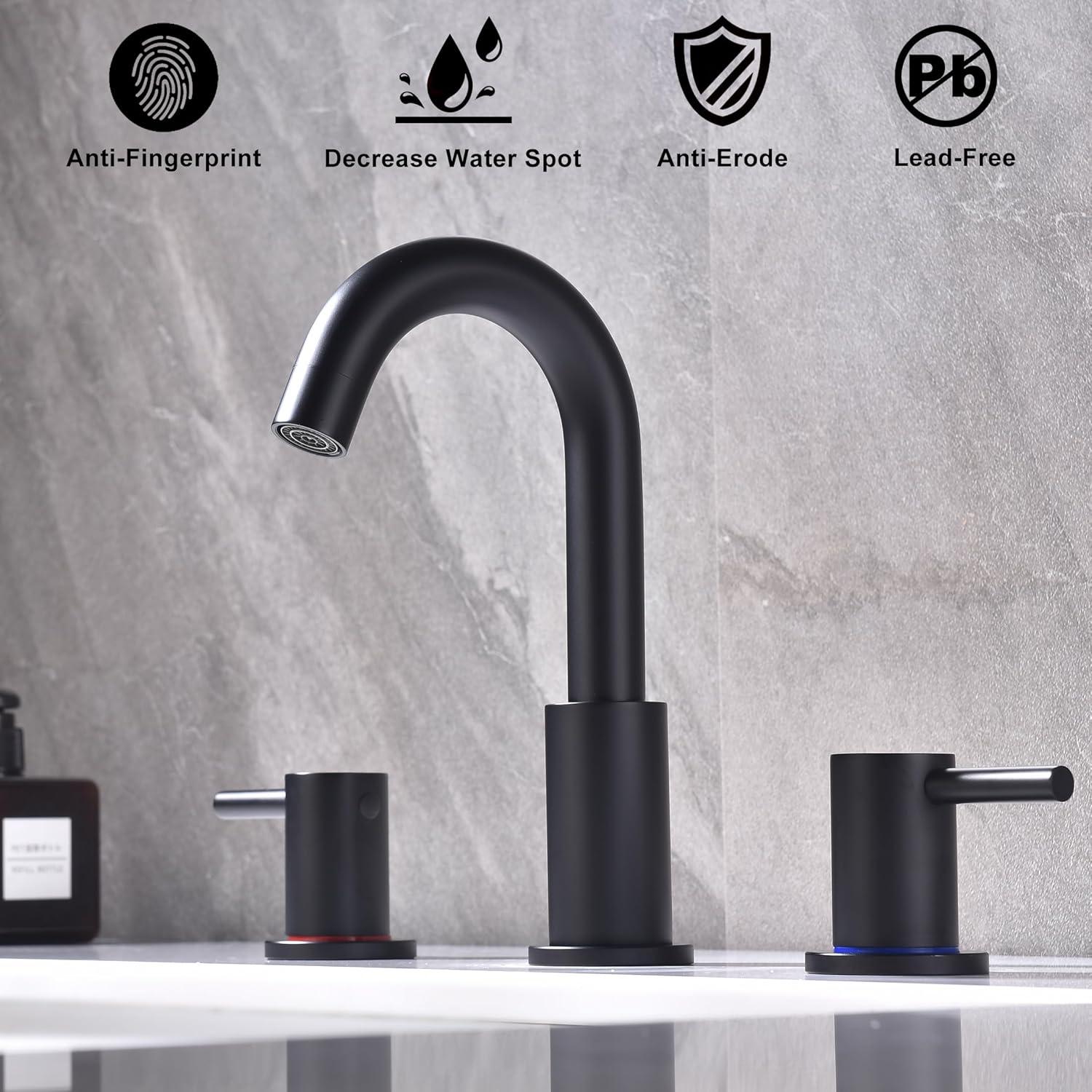 Widespread 2-handle Bathroom Faucet