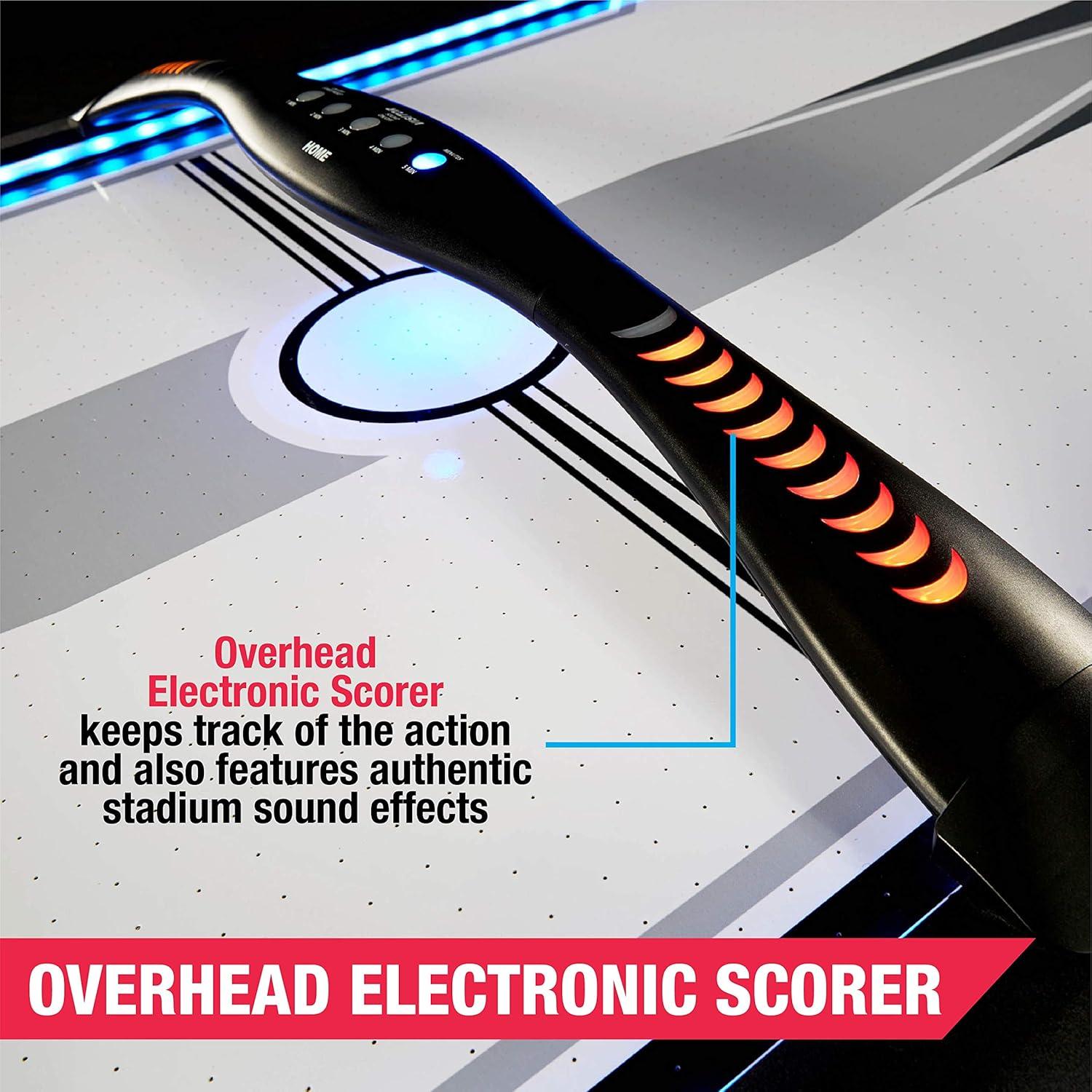 MD Sports 60" 2 -Player Air Hockey Table with Digital Scoreboard and Lights