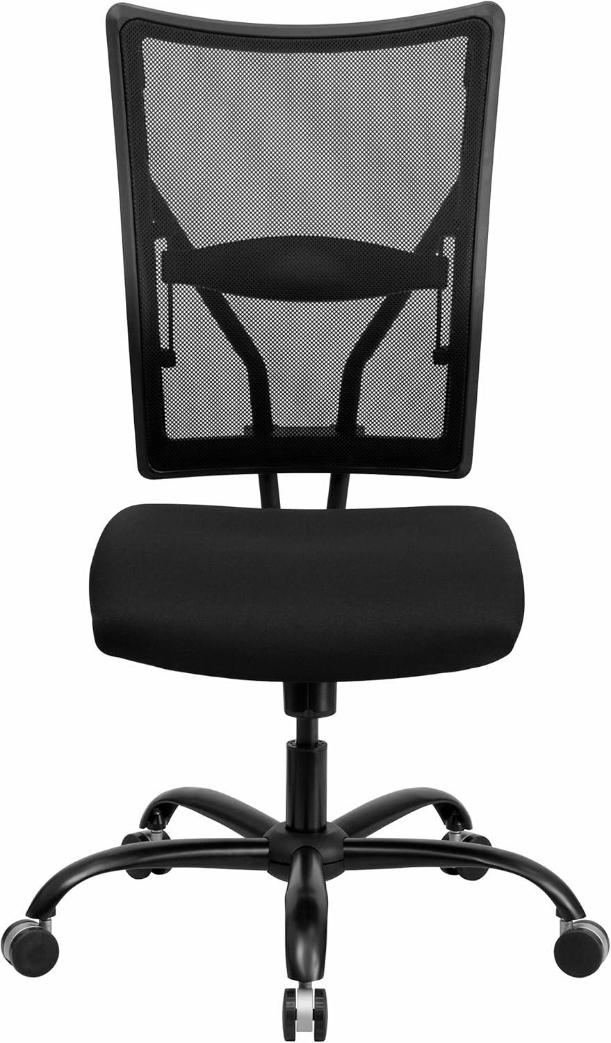 Flash Furniture HERCULES Series Big & Tall 400 lb. Rated Black Mesh Executive Swivel Ergonomic Office Chair