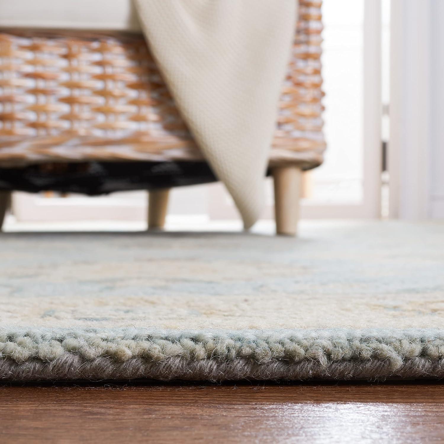 Blossom BLM702 Hand Tufted Area Rug - Grey/Multi - 5'x8' - Safavieh.