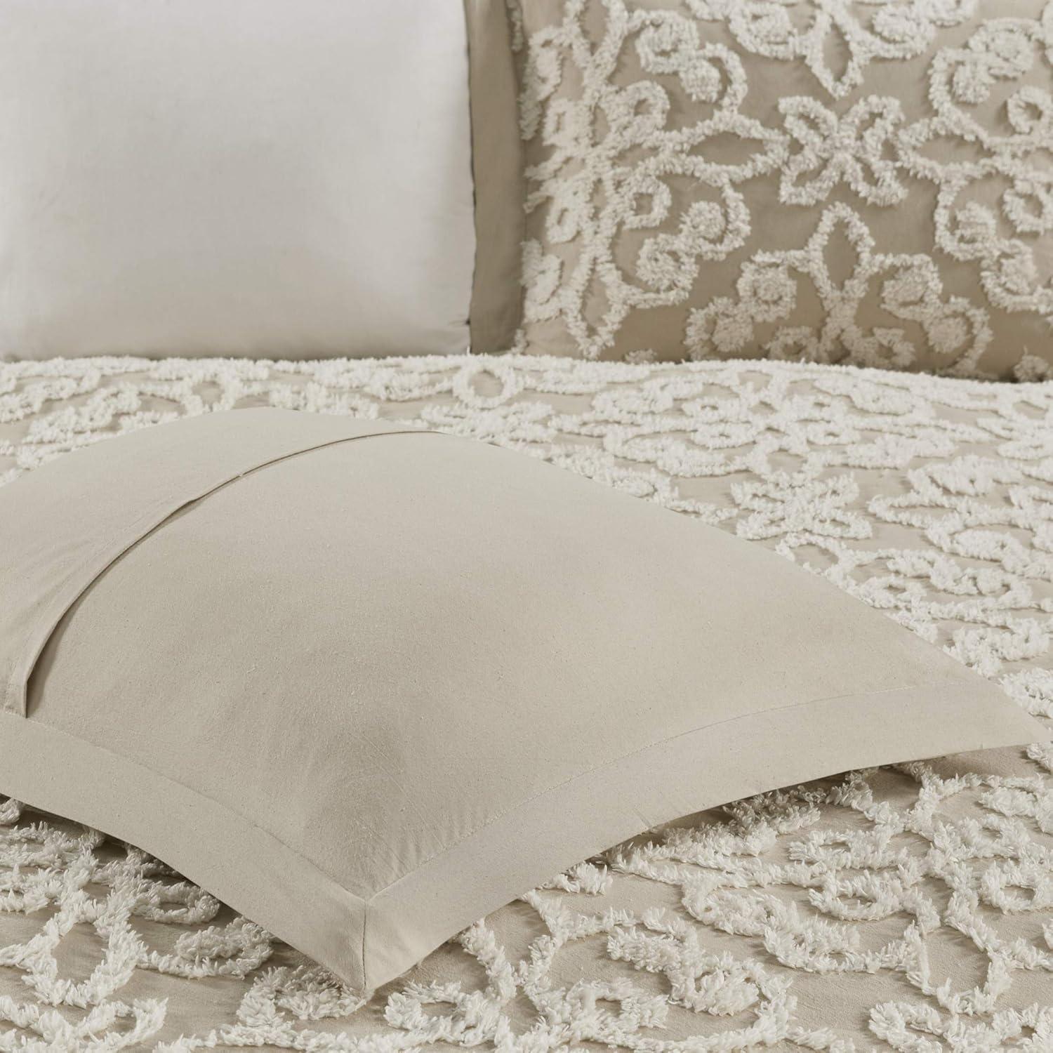 Kelly Clarkson Home Emberly Tufted 100% Cotton Sateen Coverlet Set in Farmhouse Style