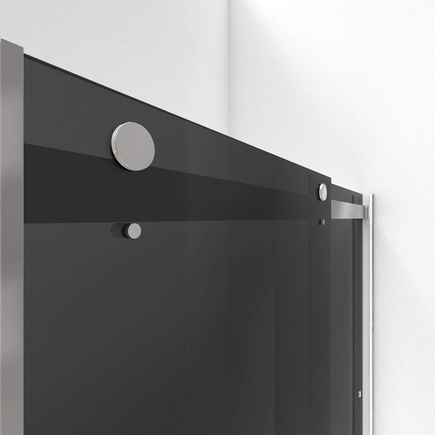 44" - 48" W 76" H Reversible Semi-Frameless Shower Door with ClearMax Technology