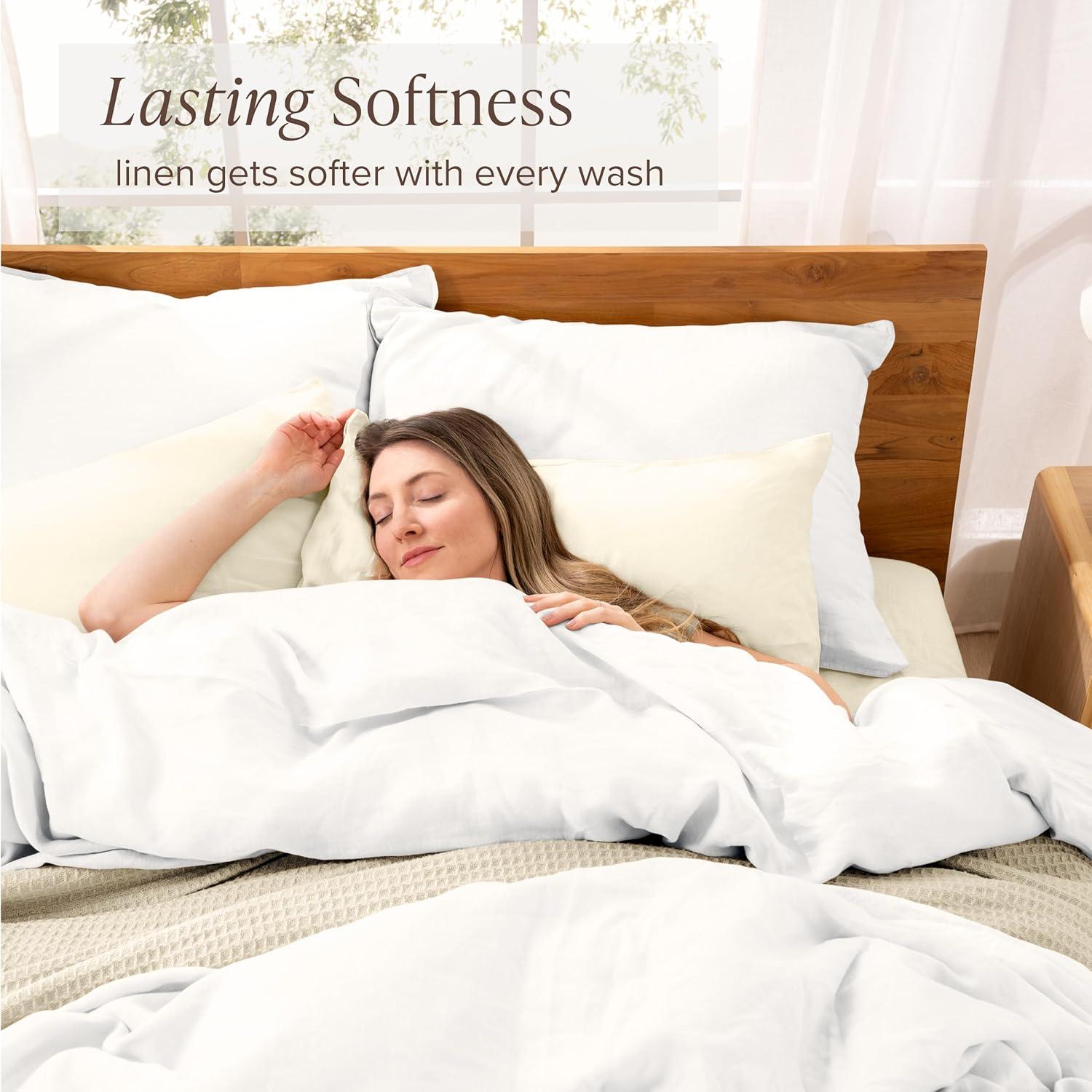Bare Home Linen Duvet Cover Set