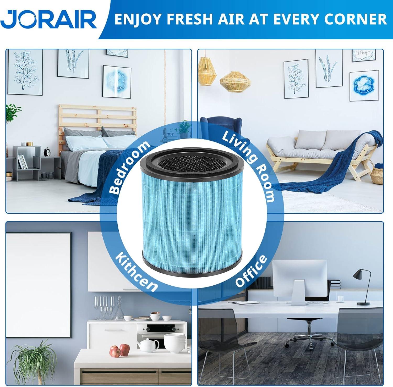 Nispira AP0601 2-in-1 True HEPA Filter Replacement for AirTok Air Purifier AP0601-RF | Remove Particle Size down to 0.1 microns | 2 Packs