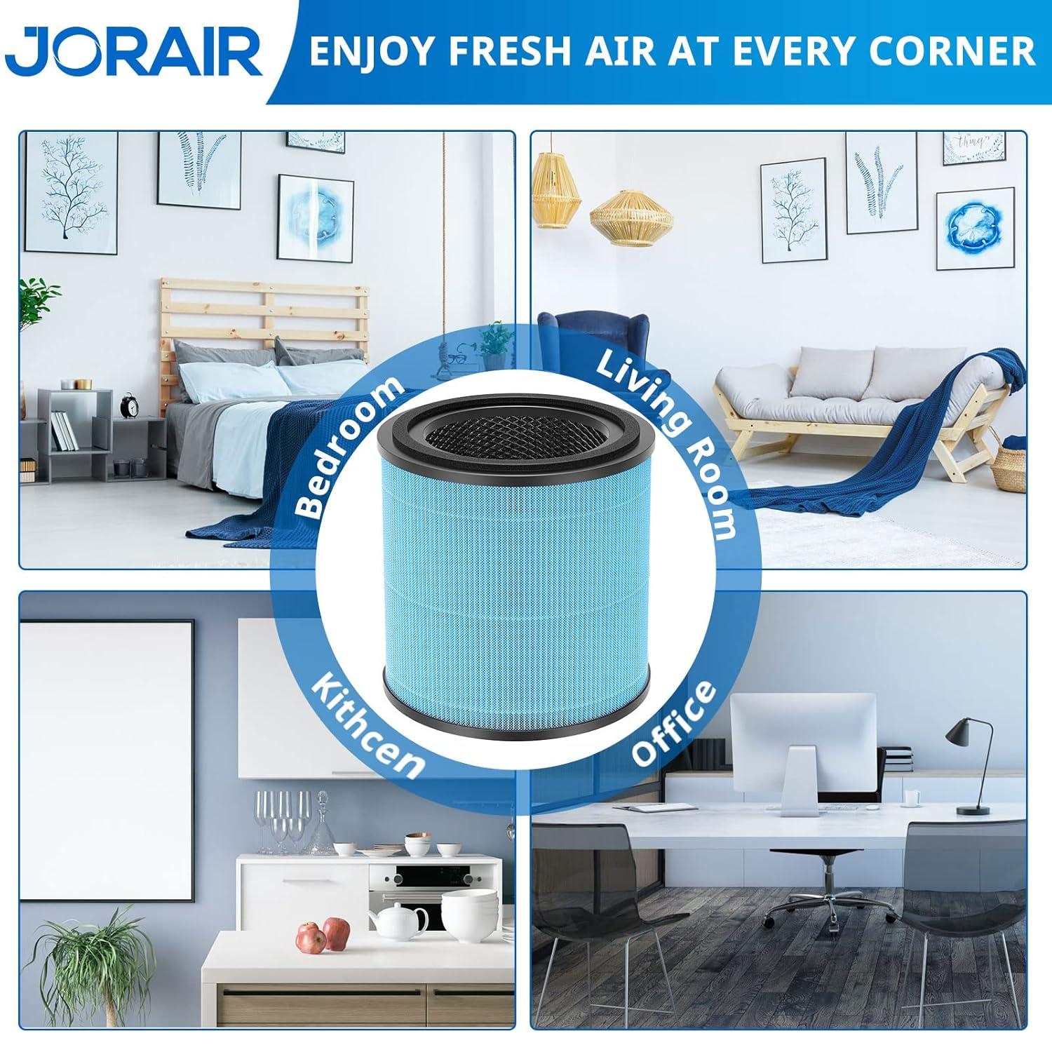 Nispira AP0601 2-in-1 True HEPA Filter Replacement for AirTok Air Purifier AP0601-RF | Remove Particle Size down to 0.1 microns | 2 Packs