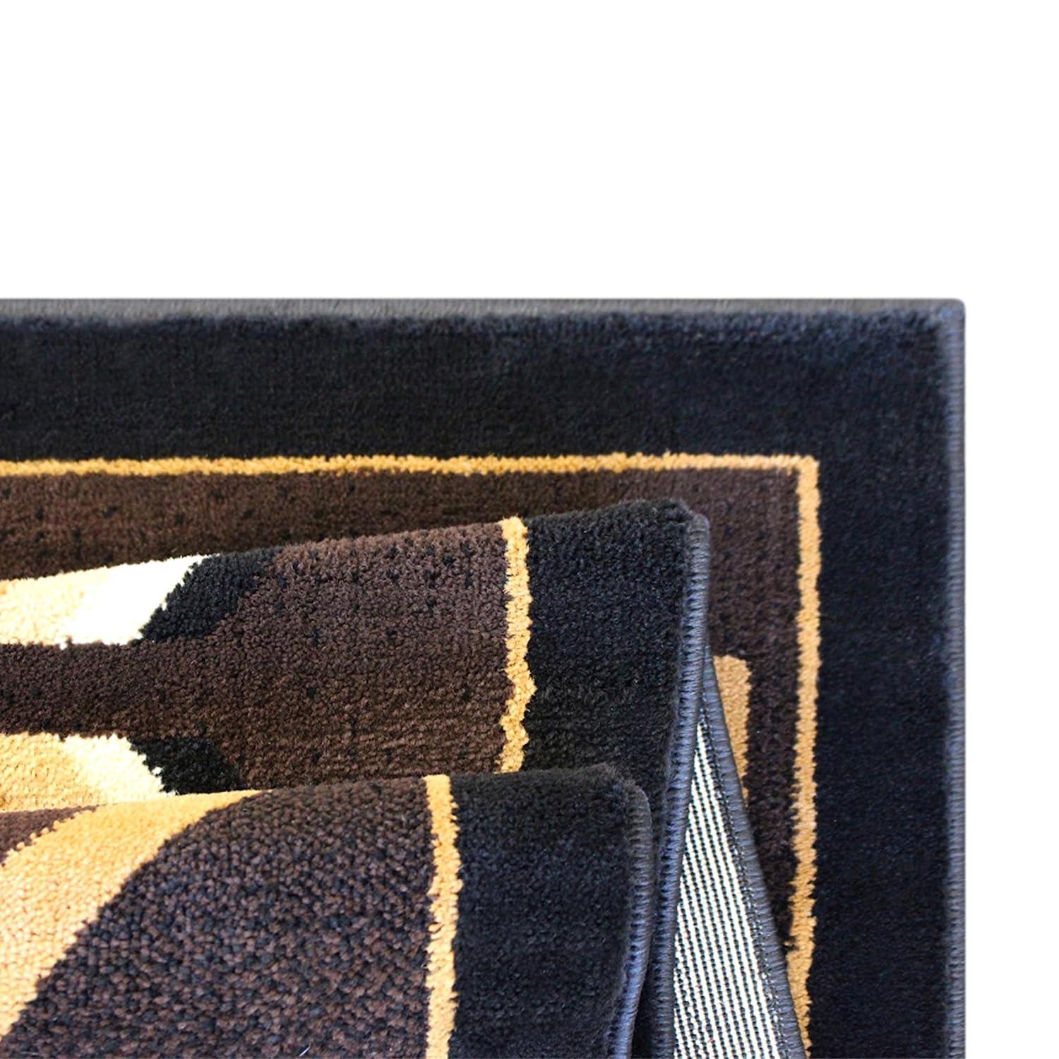 Flash Furniture Amado Rectangular Southwestern Black, Beige, Brown Area Rug, 5' x 7'