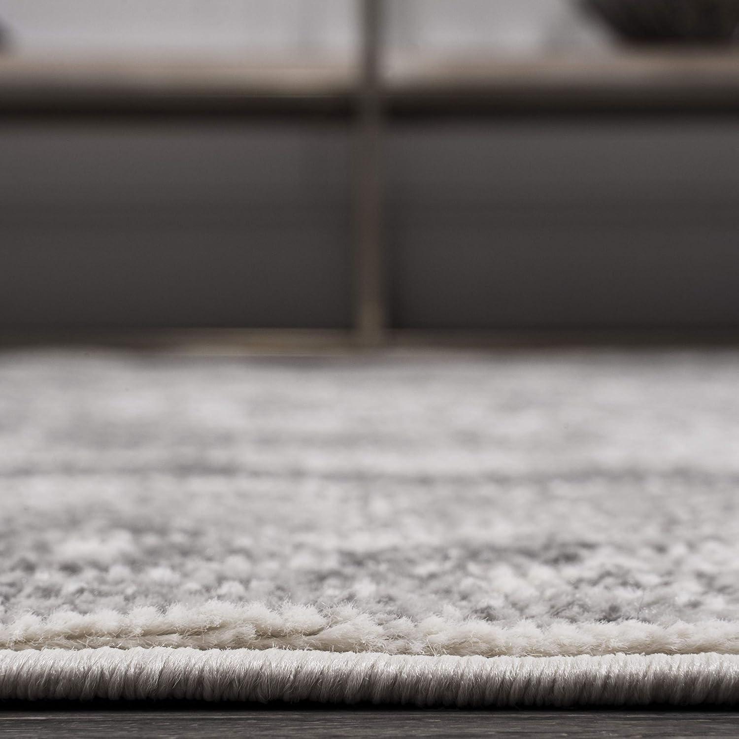 2'x10' Rosalia Cottage Medallion Runner Rug, Gray/Dark Gray - JONATHAN Y