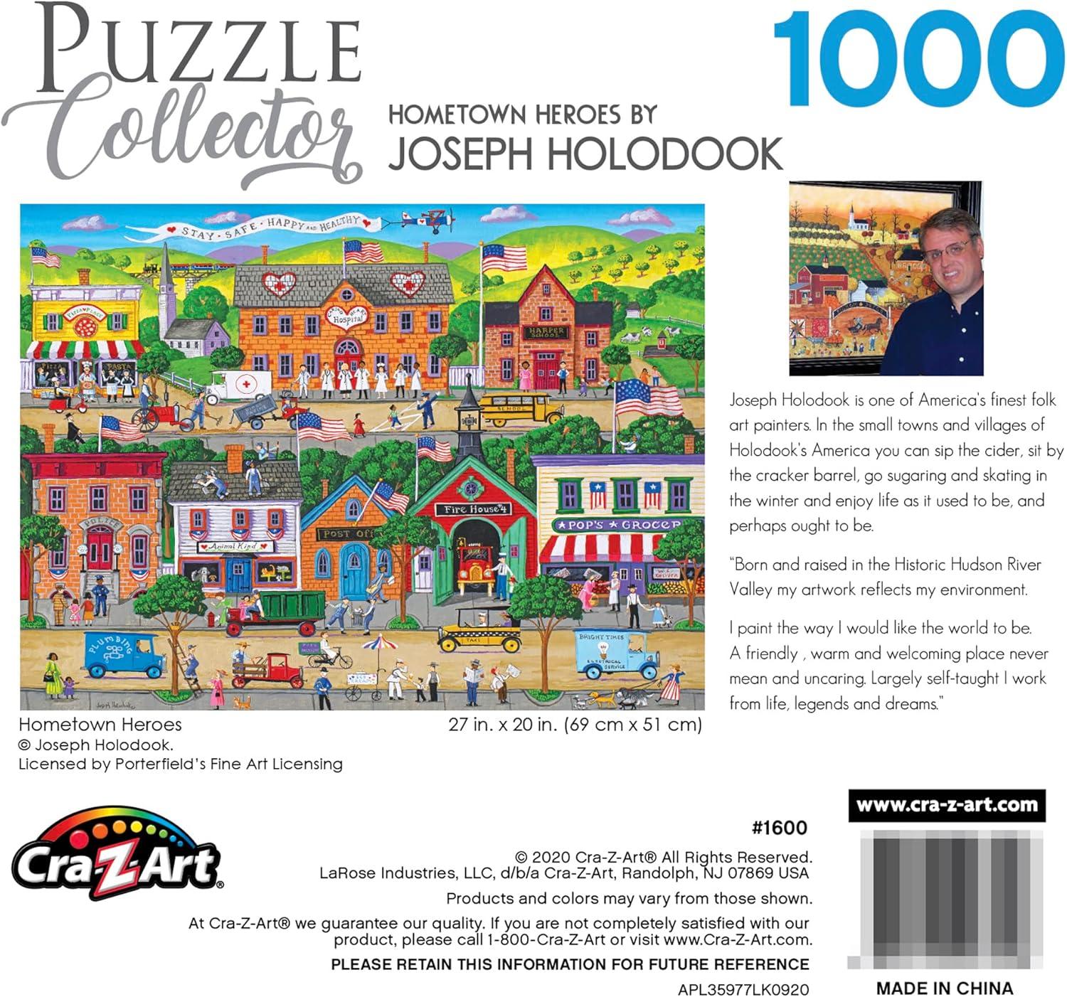 Cra-Z-Art Puzzle Collector 1000-Piece Hometown Heroes Jigsaw Puzzle