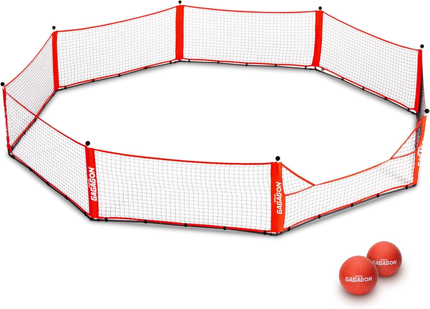 GoSports Gagagon Gaga Ball Pit - Portable Indoor/Outdoor Game Set - Includes 2 Balls and Carrying Case