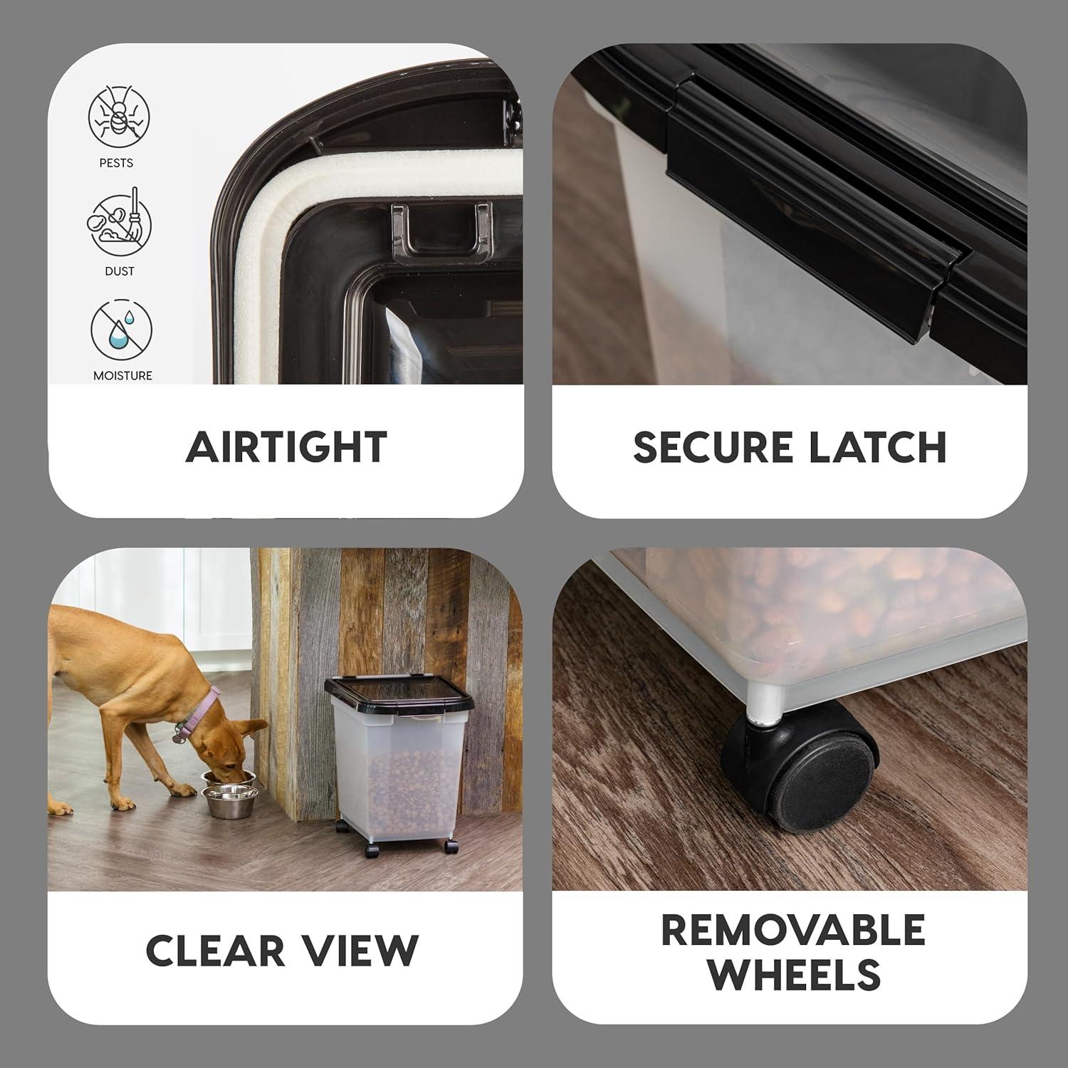 IRIS USA, Inc. 25 Lb. Plastic Food Storage Container