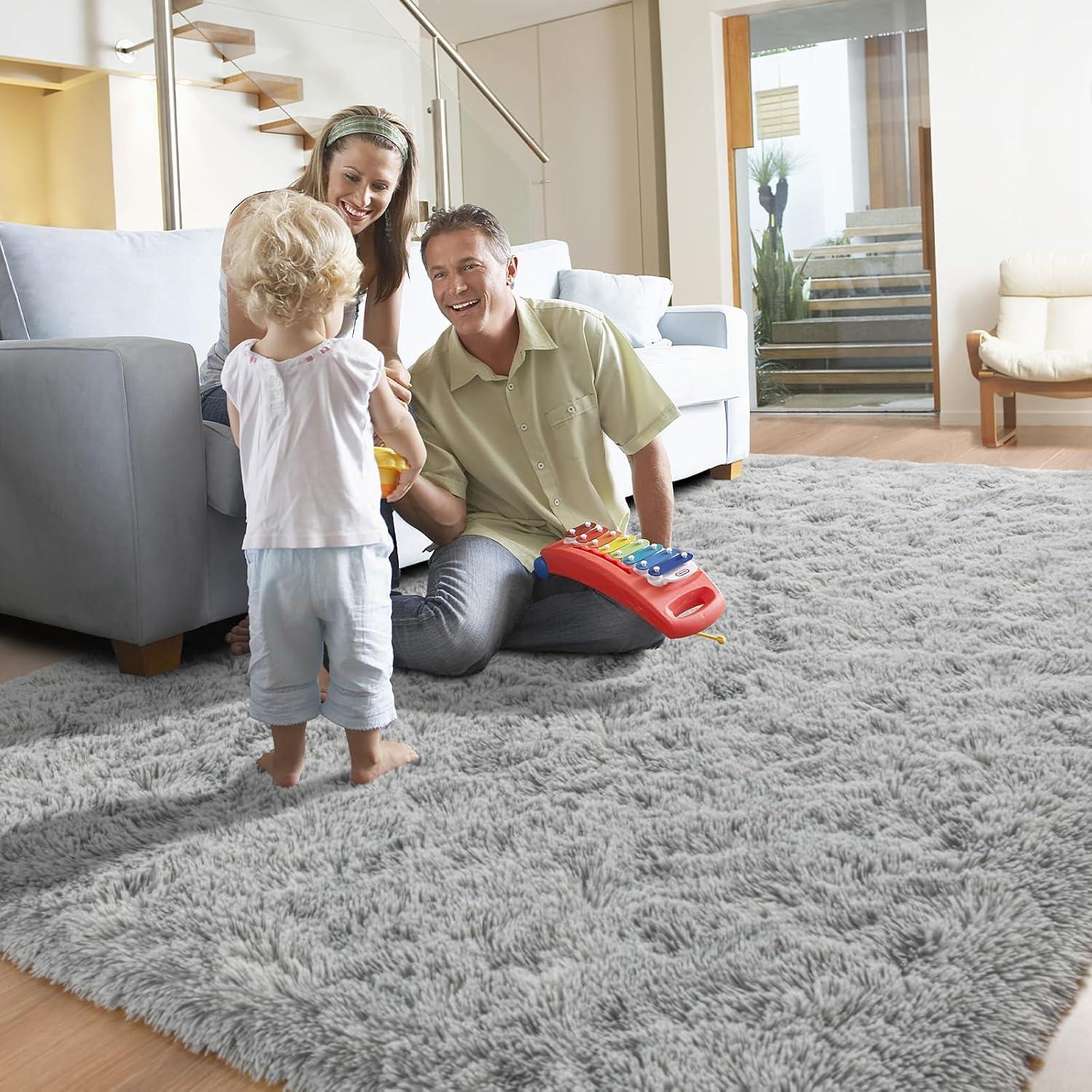 nuLOOM Cloud Shag Accent Rug, 3x5, Gray