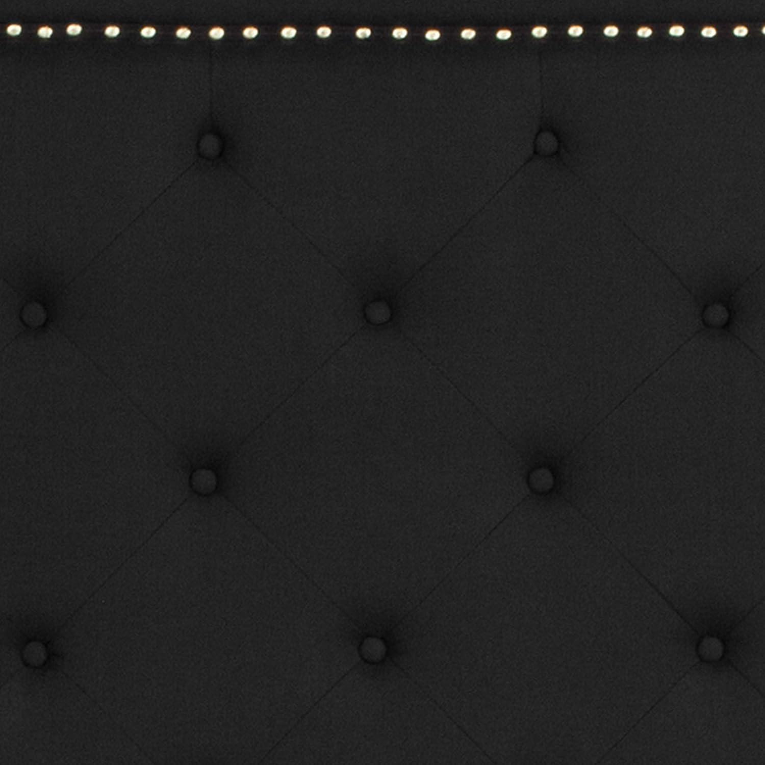 Flash Furniture Brighton Full Size Tufted Upholstered Platform Bed in Black Fabric