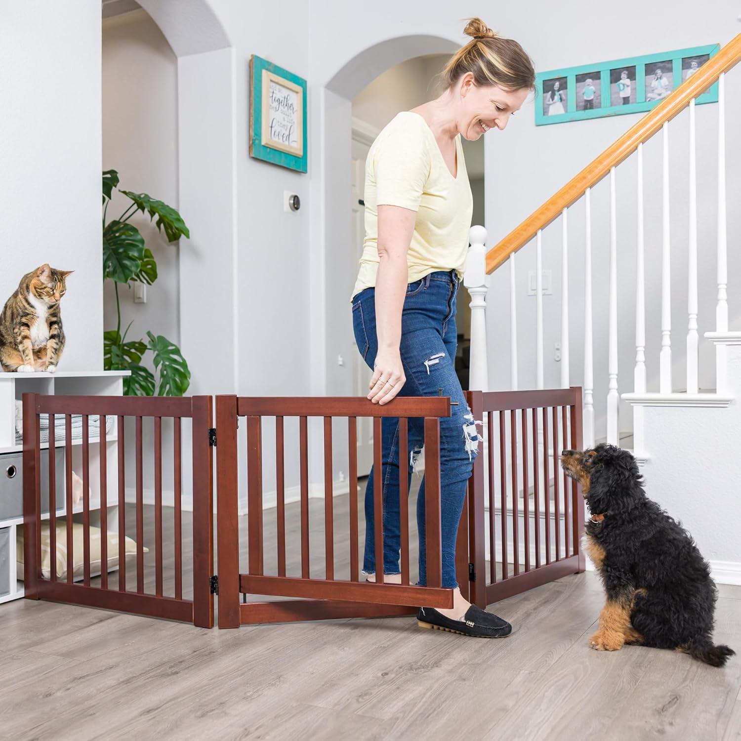 Primetime Petz 360 Configurable Pet Gate with Door 24" Secure Boundaries and Peace of Mind, Ensuring Safety and Freedom for Your Furry Friends