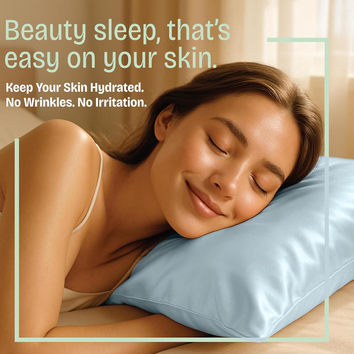 Shopbedding - Satin Pillowcase with Zipper for Hair and Skin