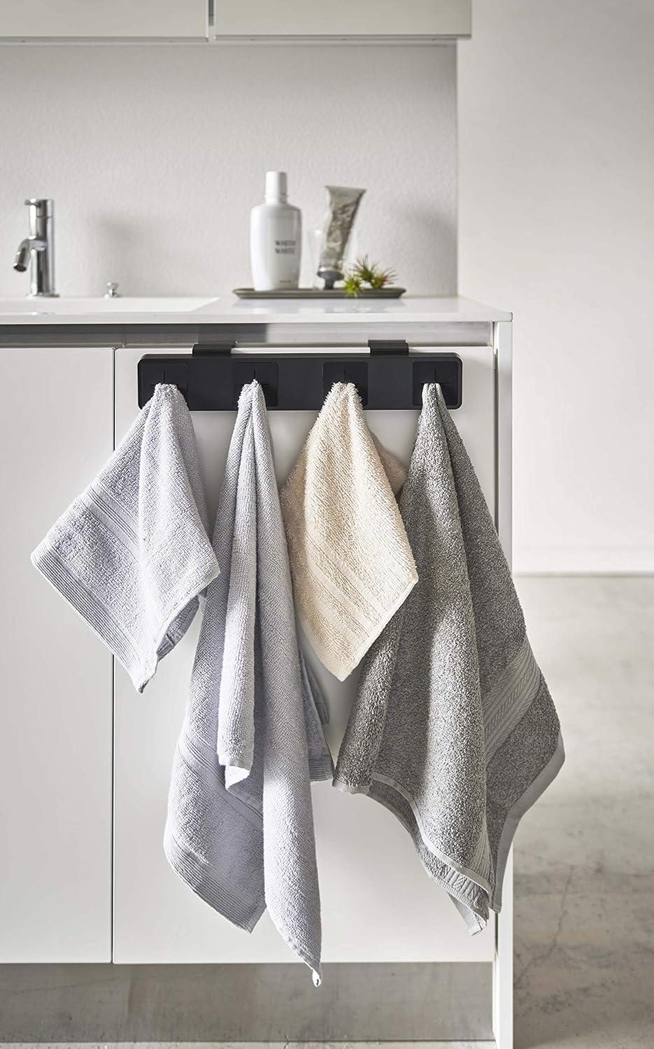 Yamazaki Home Yamazaki Home Self Adhesive Towel Holder, Plastic, No Assembly Req. 5198