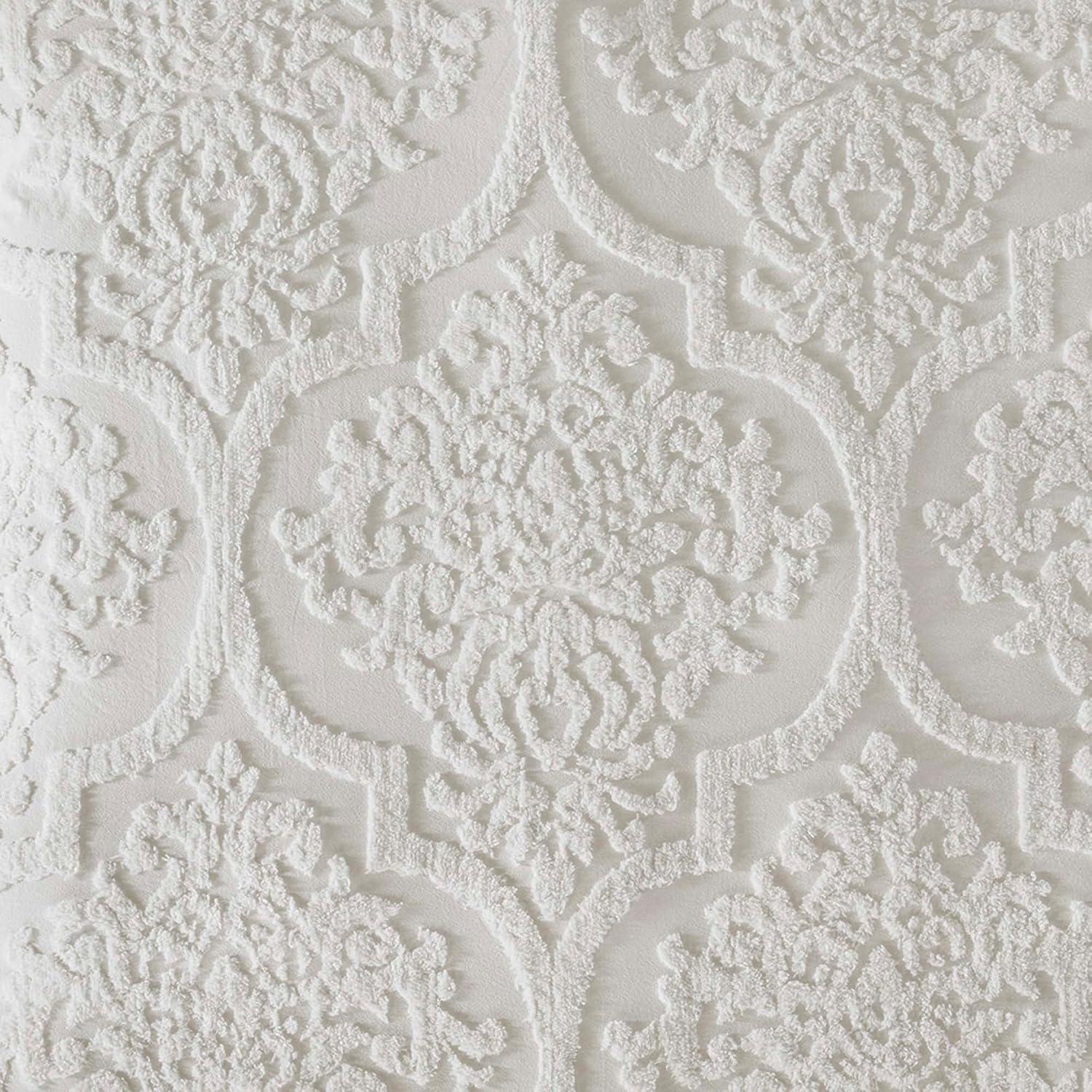 Madison Park Viola Tufted Cotton Chenille Damask 3 Piece Duvet Set & Reviews | Wayfair