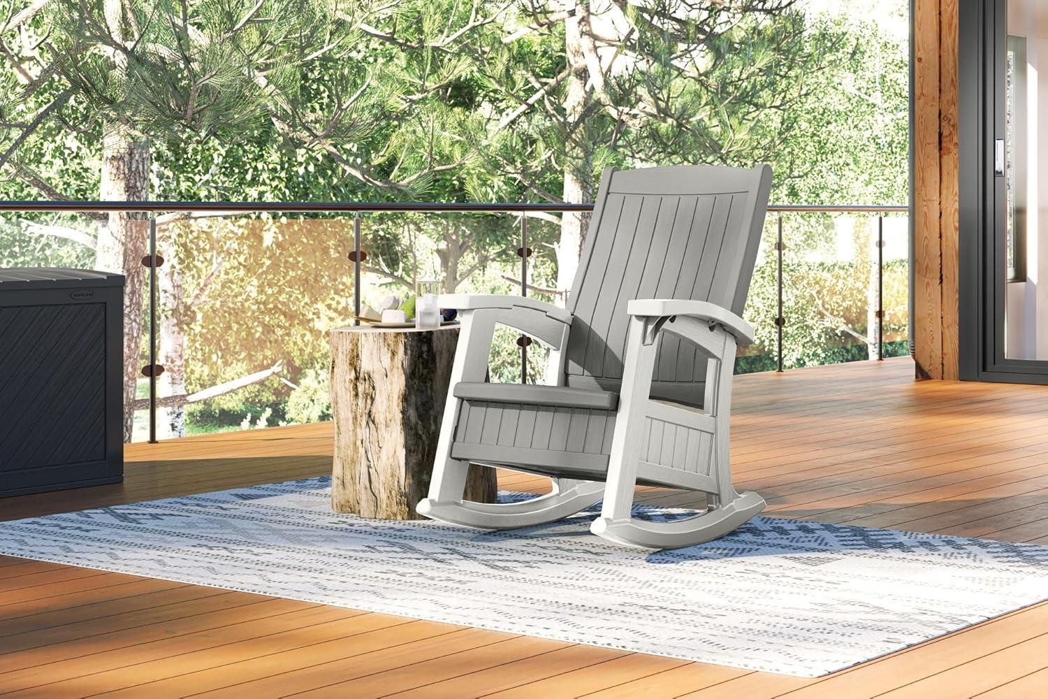 Suncast Suncast Outdoor Rocking Chair with Storage