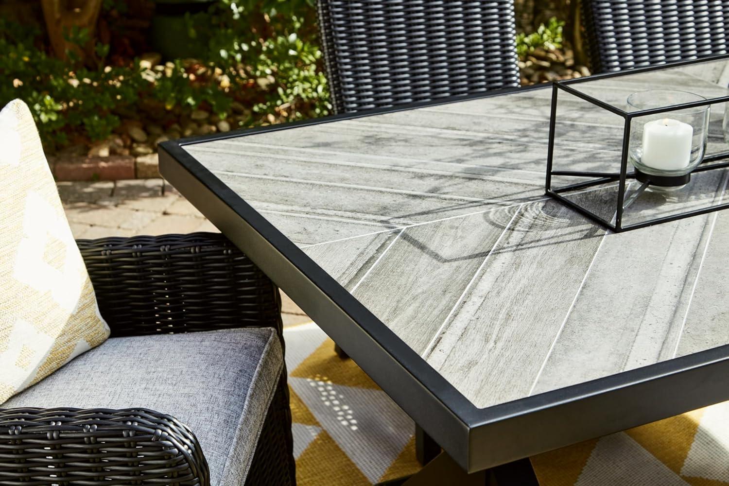 Signature Design by Ashley Beachcroft Black & Gray Outdoor Dining Table