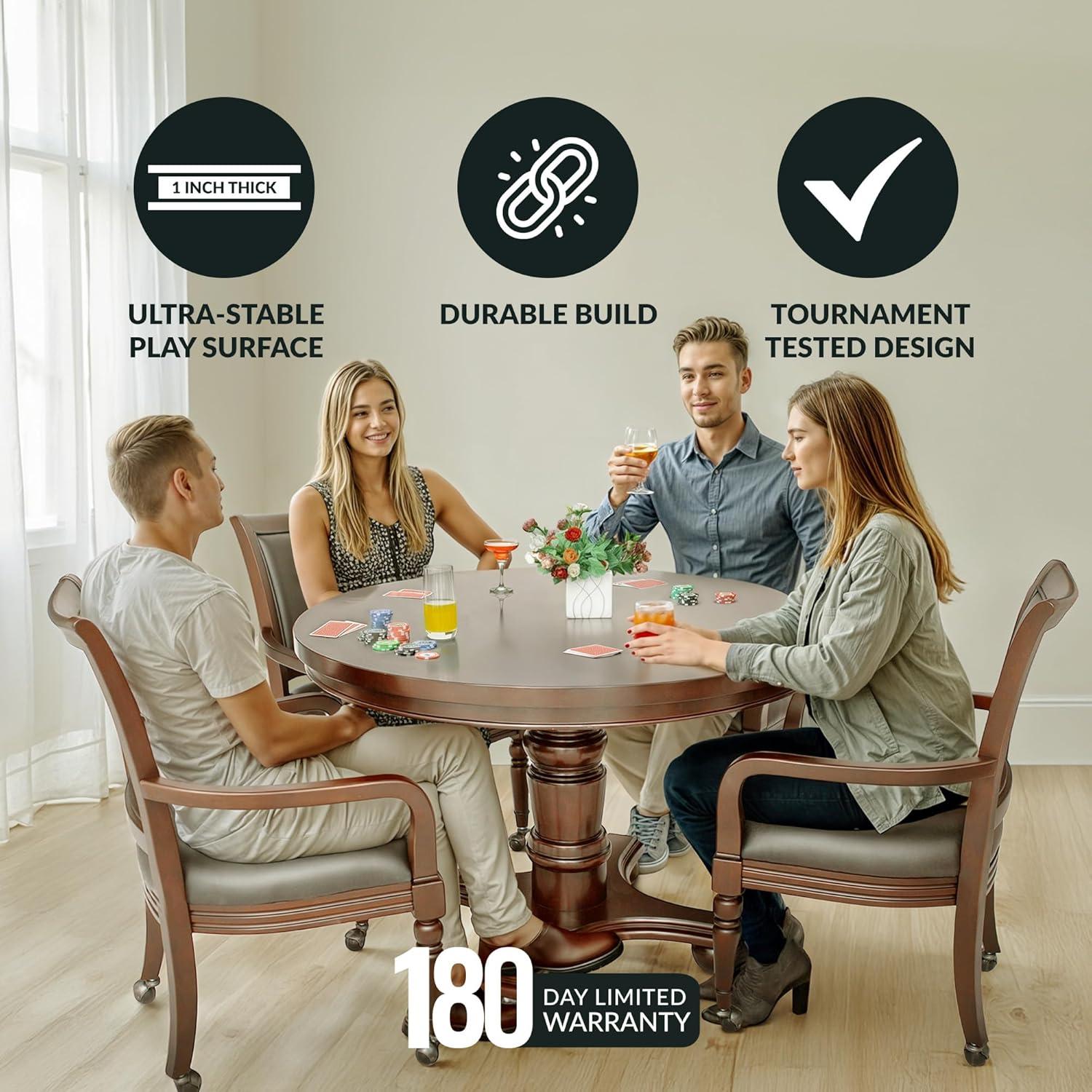 Hathaway Games Bridgeport 2-in-1 Poker Table Set