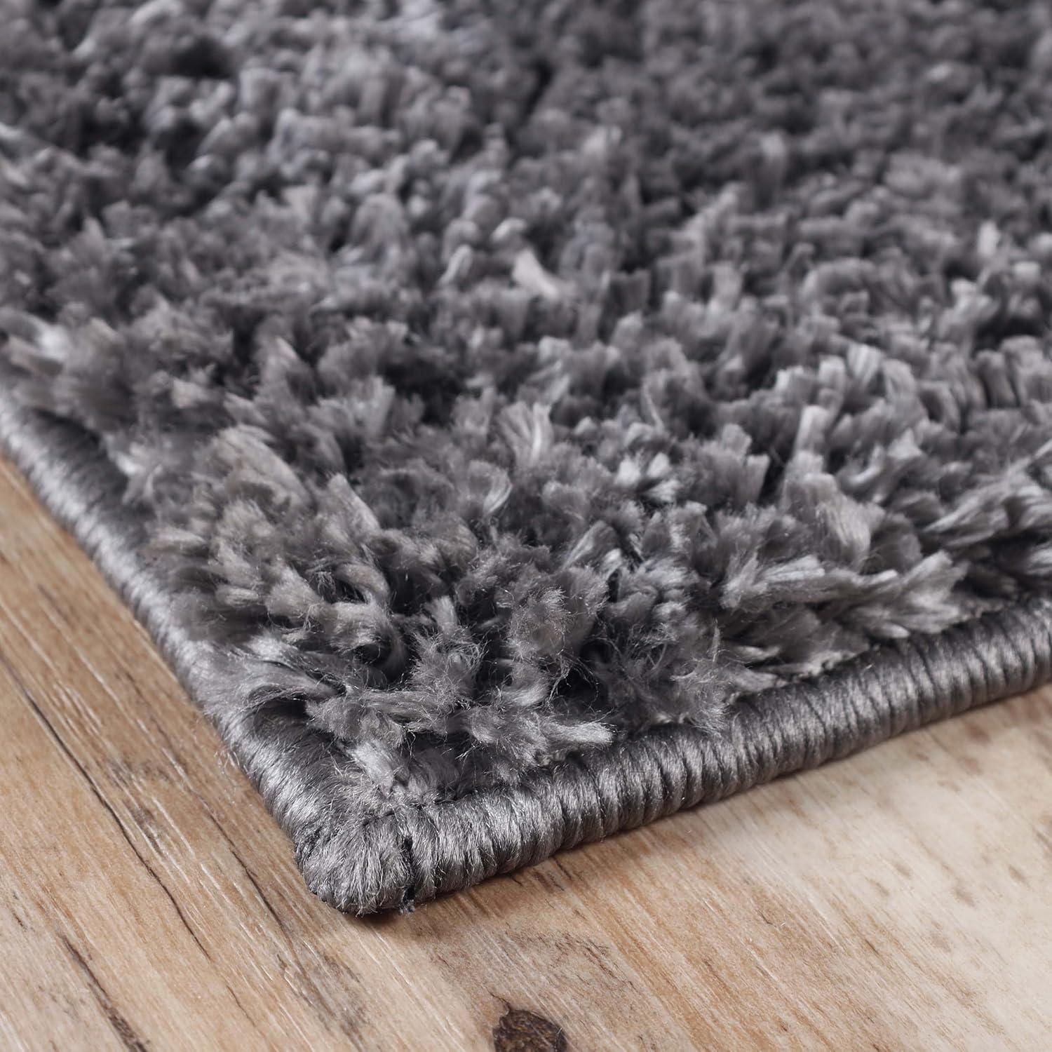 Claire Plush Shag Fuzzy Soft Indoor Area or Runner Rug with Cotton Backing