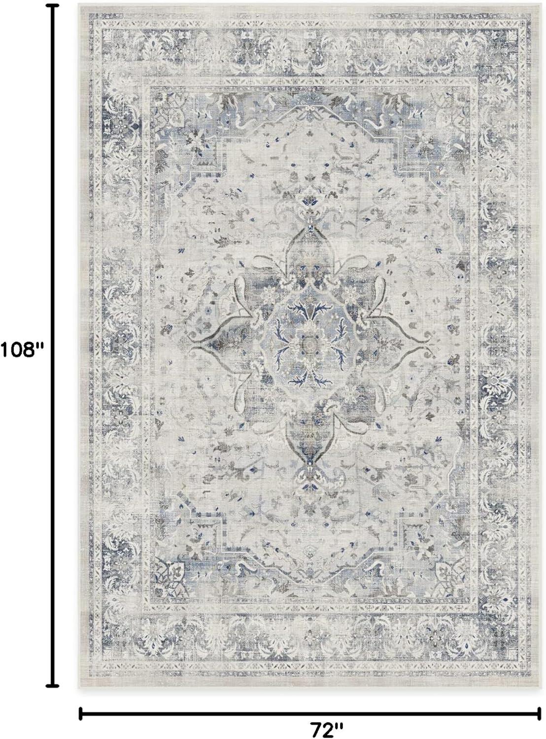 Ruggable Sarrah Washable Vintage Persian Distressed Flatwoven Area Rug