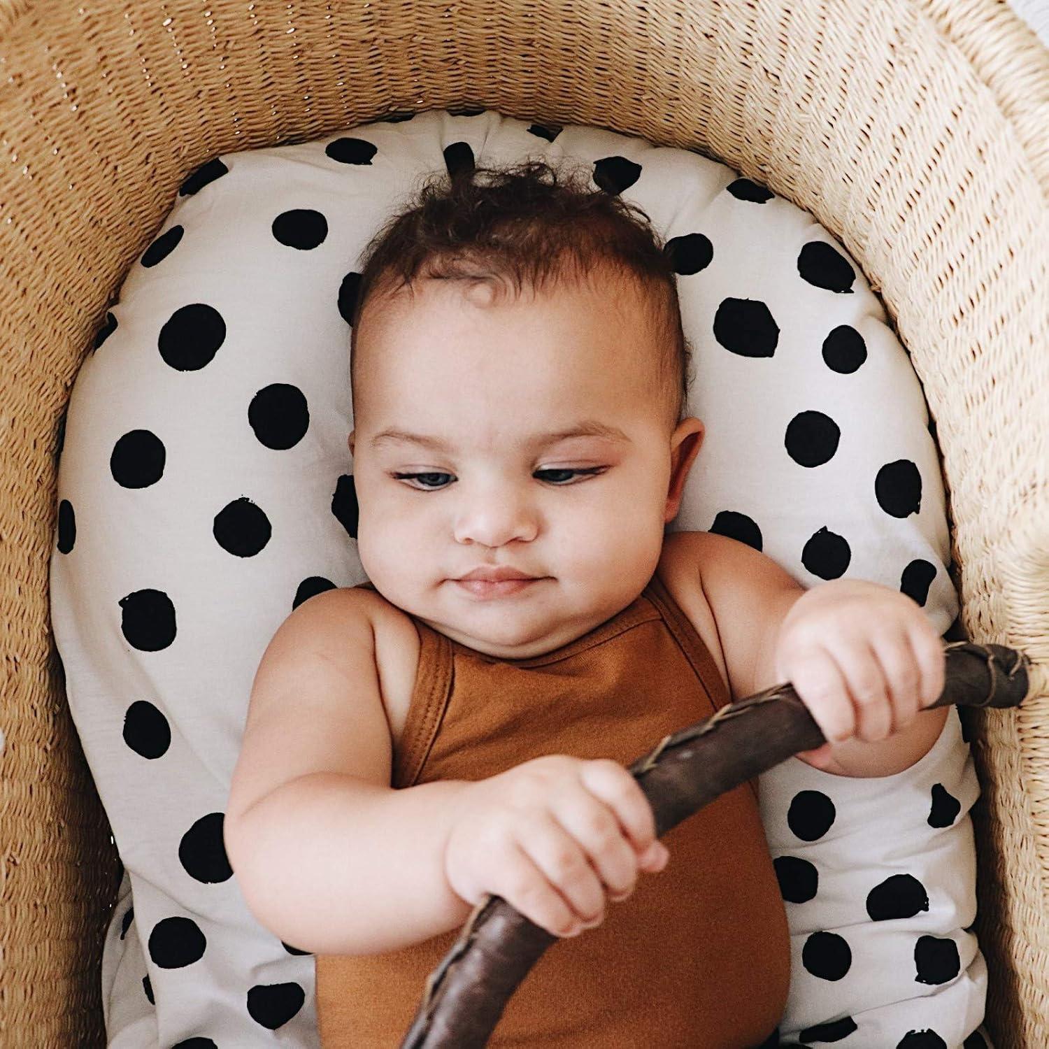 Ely's & Co. Baby Fitted Bassinet Sheet  100% Combed Jersey Cotton Pink for Baby Girl 2 Pack