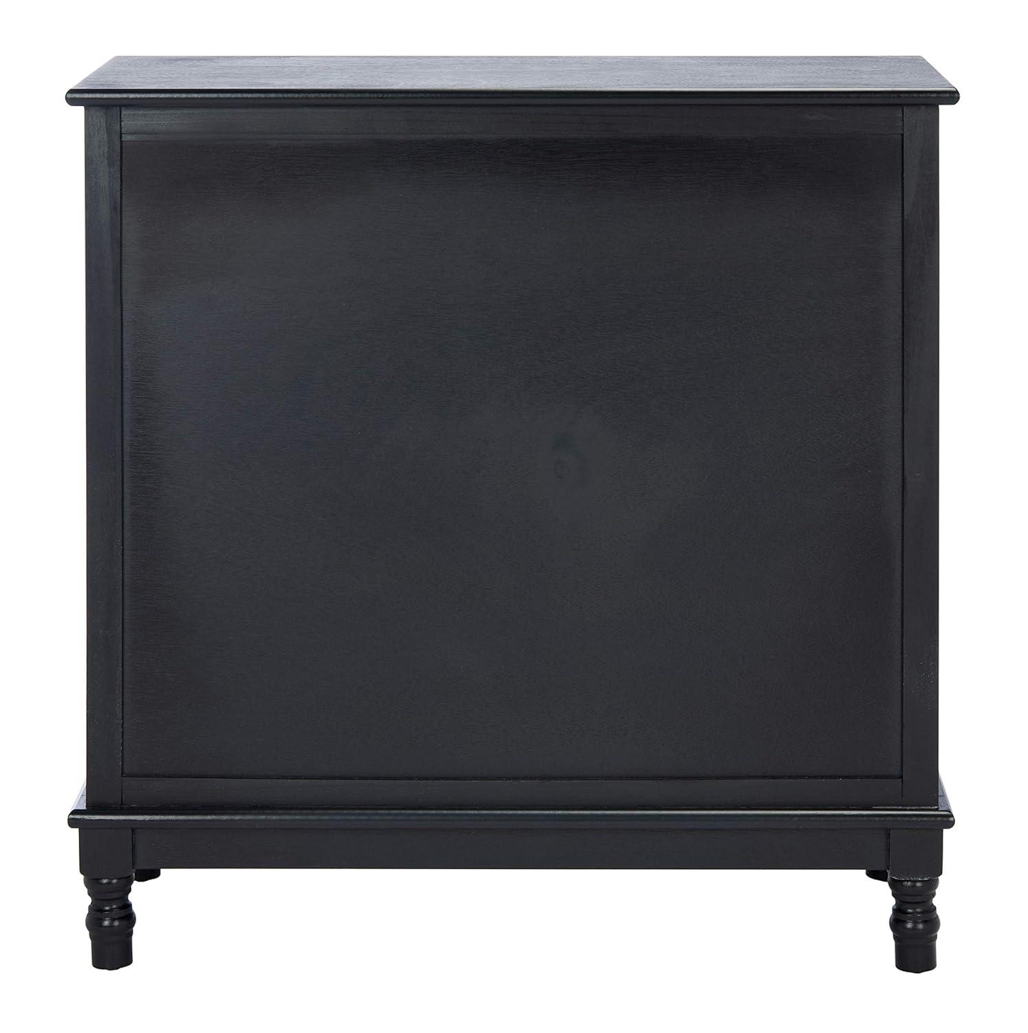 SAFAVIEH Malcolm Contemporary Black Storage Console Table (29.5 in. W x 13.4 in. D x 26 in. H)