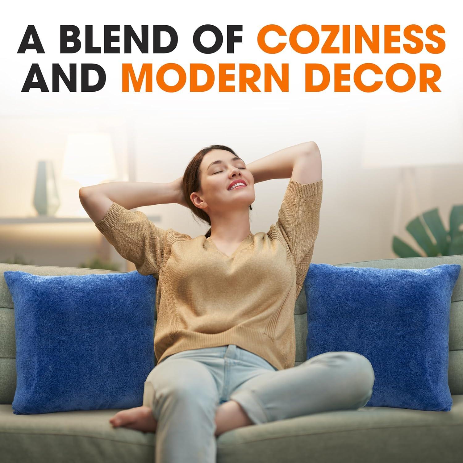 Cheer Collection Reversible Throw Pillow (Set of 2)