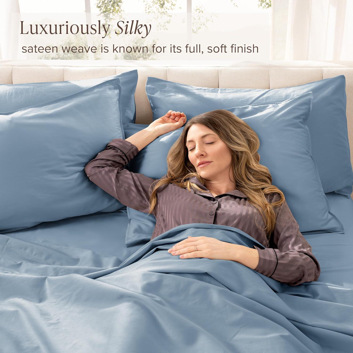 Bare Home 400 Thread Count Sateen Sheet Set