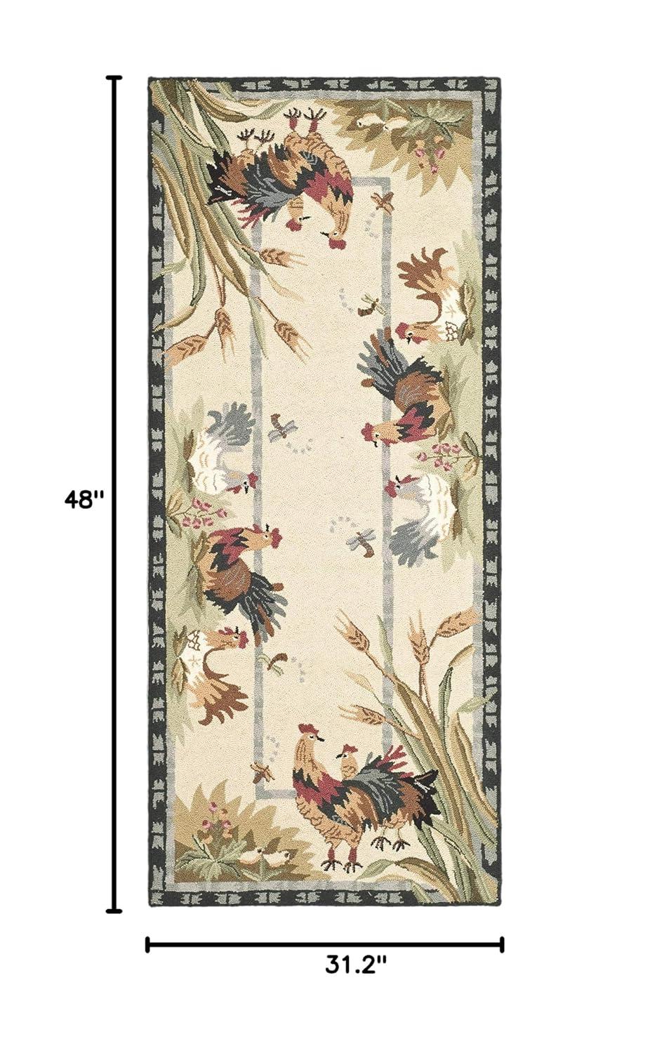 Chelsea HK56 Handmade Accent Rug - 2'6"x4' - Ivory - Safavieh