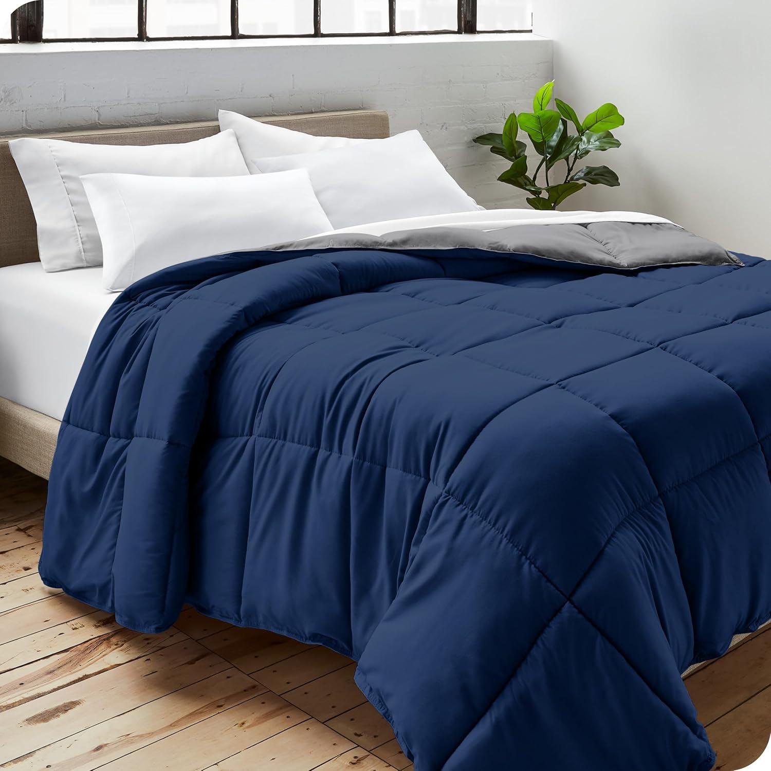 Bare Home Premium Ultra Soft Modern & Contemporary Box Stitch Comforter