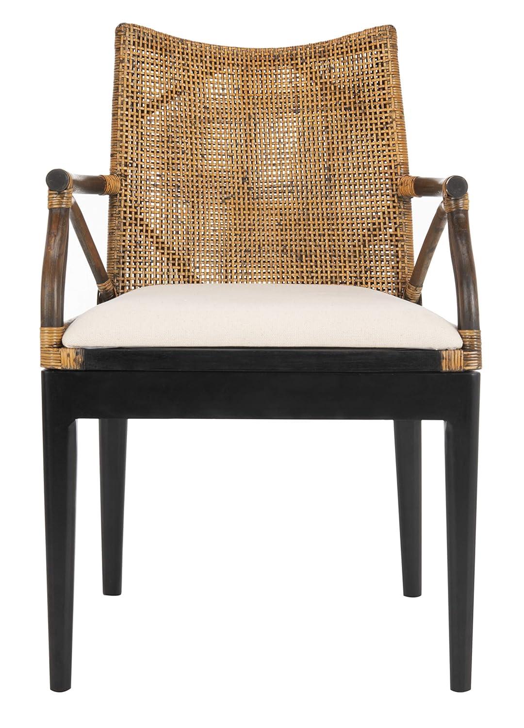 Gianni Arm Chair - SEA4011 - Brown/Black - Safavieh