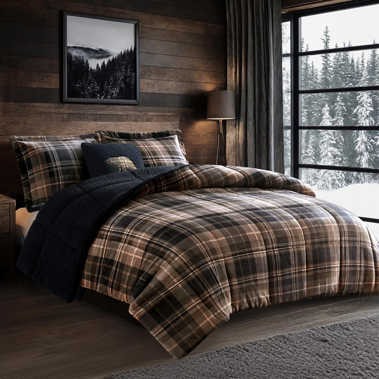 Woolrich Woolrich Alton Plush to Sherpa Down Alternative Comforter Set