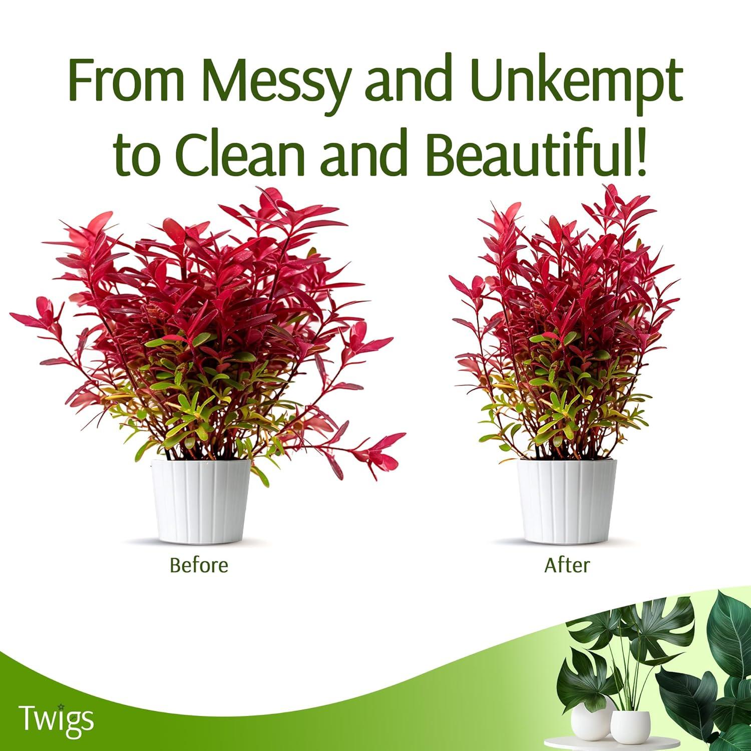 Stackable Plant Support Stakes, Stem Holder Structures for Indoor & Outdoor Use, Garden Accessories for Climbing & Potted Plants, Trellis Alternative - Moonstone, 10 Pack, 17" L