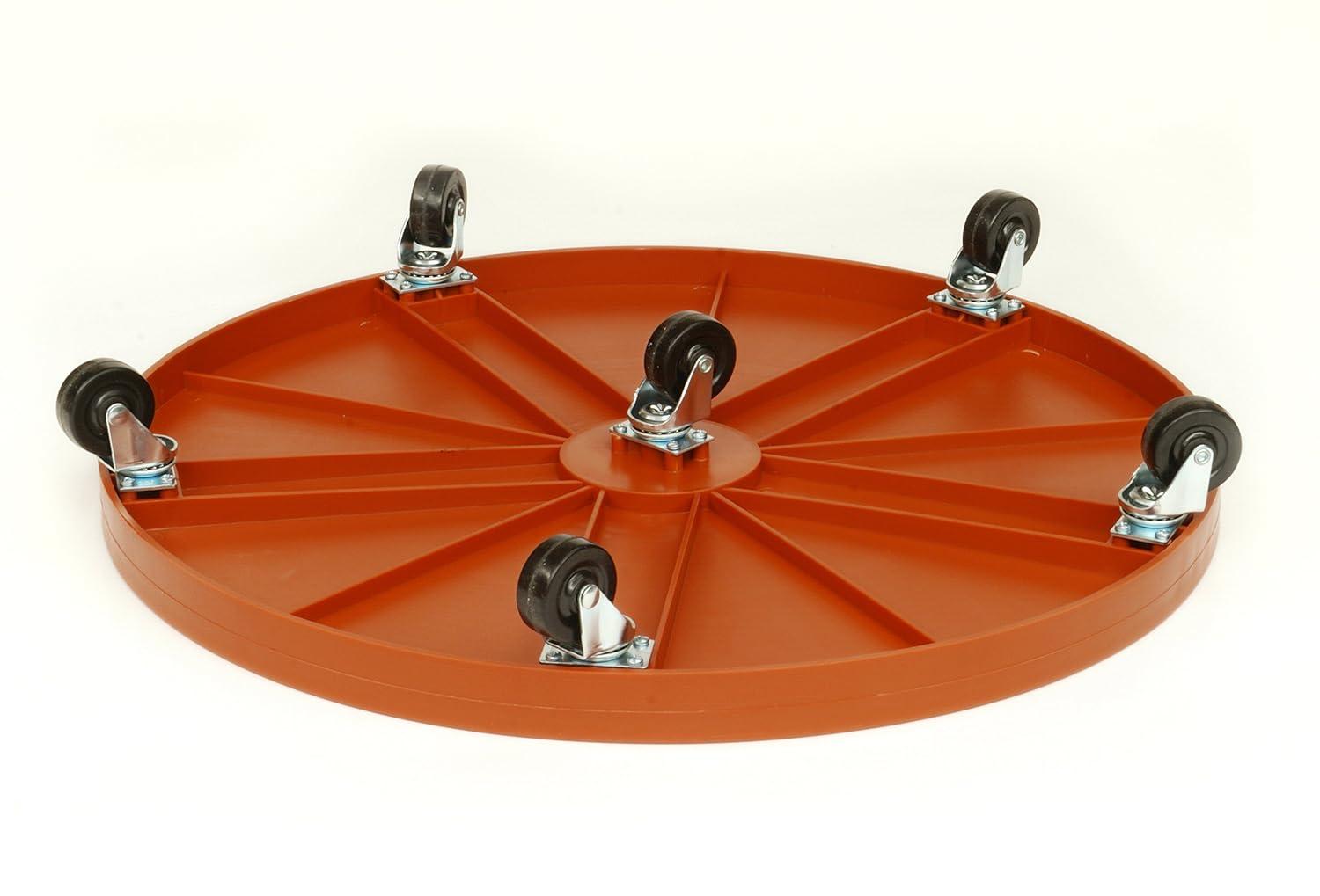 DeVault Heavy Duty Plastic Plant Dolly, Terracotta, 24in