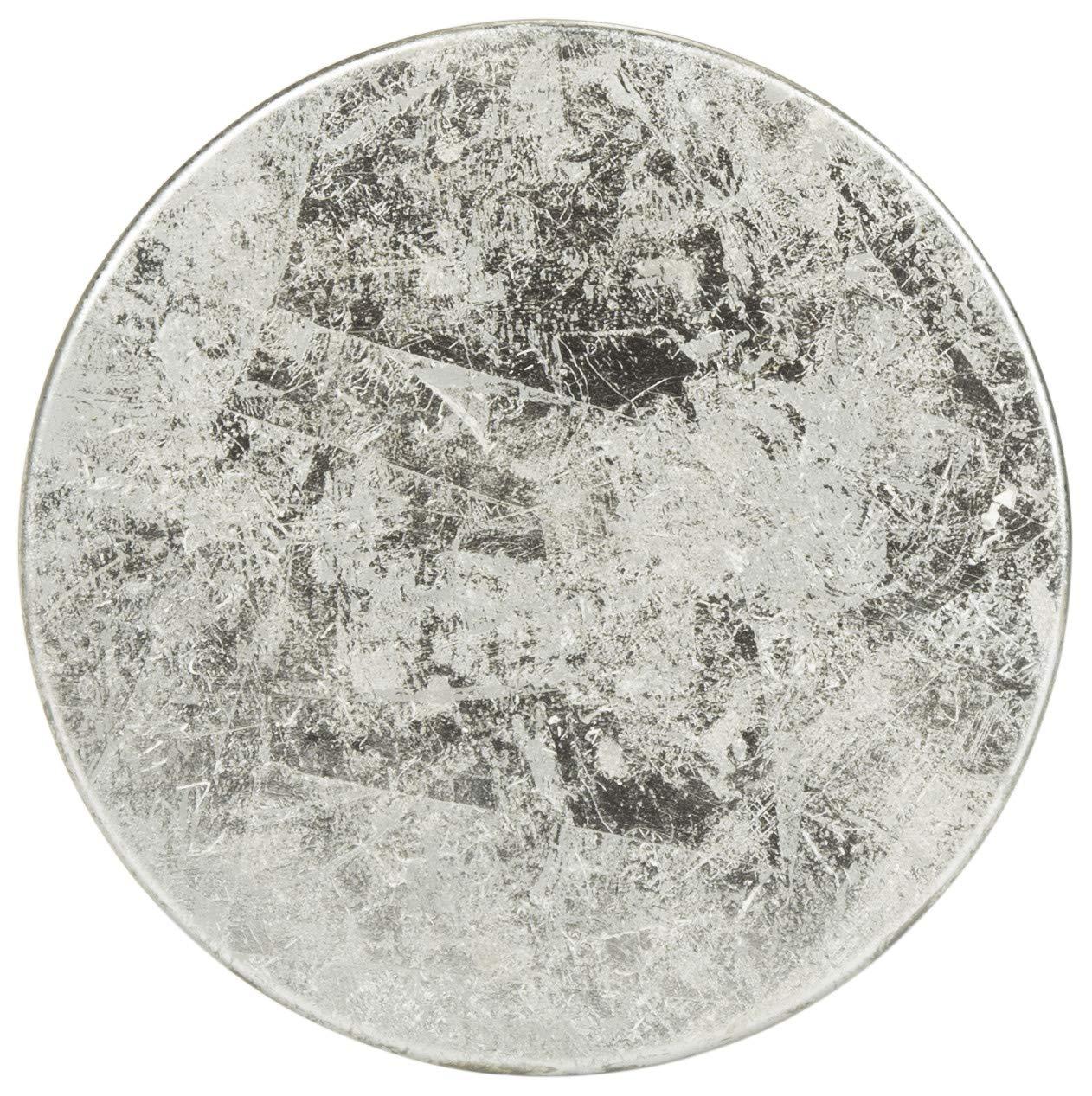 Kenzie Silver Dipped Counter Stool - FOX3211 - White/Silver - Safavieh Couture